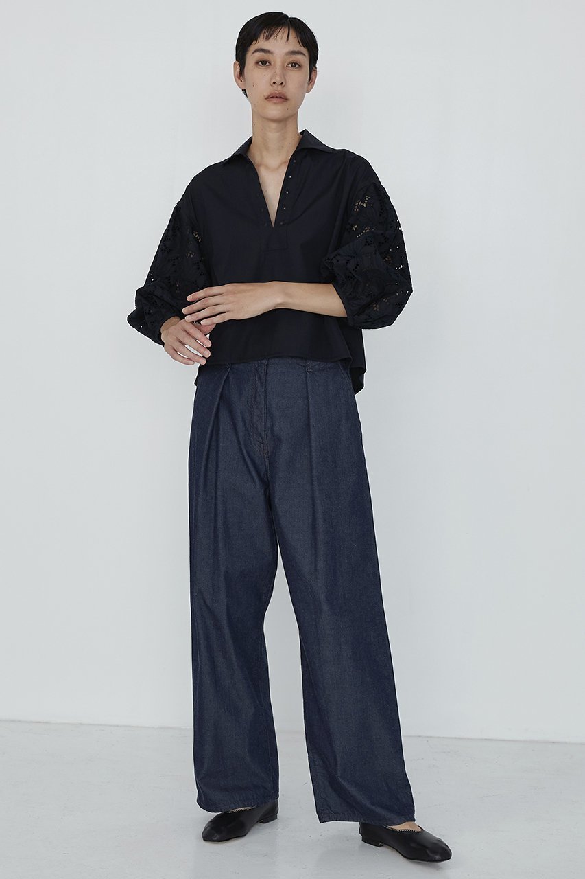 【ティッカ/TICCA】のライトデニムタックワイドパンツ 人気、トレンドファッション・服の通販 founy(ファニー) 　ファッション　Fashion　レディースファッション　Fashion for Women　パンツ　Pants & Trousers　デニムパンツ・ジーンズ・美脚デニム　Denim Jeans & Pants　ストレート　Straight, Straight Cut　デニム　Denim, Jeans Material　フォルム　Silhouette, Form　ワイド　Wide, Wide Fit　other-8|ID: prp329100004372495 ipo3291000000036099640