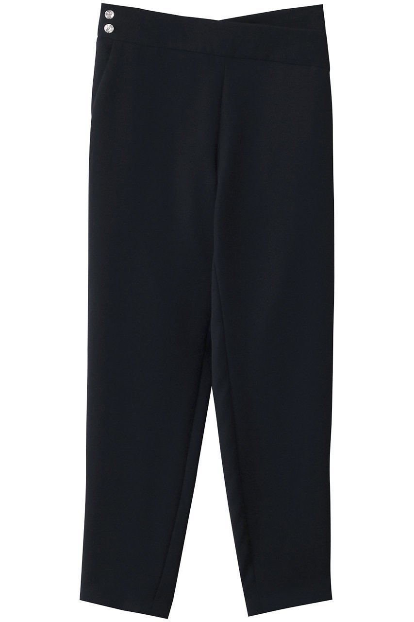 【ボーダーズ アット バルコニー/BORDERS at BALCONY】のクリスタルテーパードパンツ インテリア・キッズ・メンズ・レディースファッション・服の通販 founy(ファニー) ファッション Fashion レディースファッション Fashion for Women パンツ Pants & Trousers なめらか Smooth, Silky Texture エレガント 上品 Elegant ダークネイビー|ID: prp329100004372497 ipo3291000000035419172