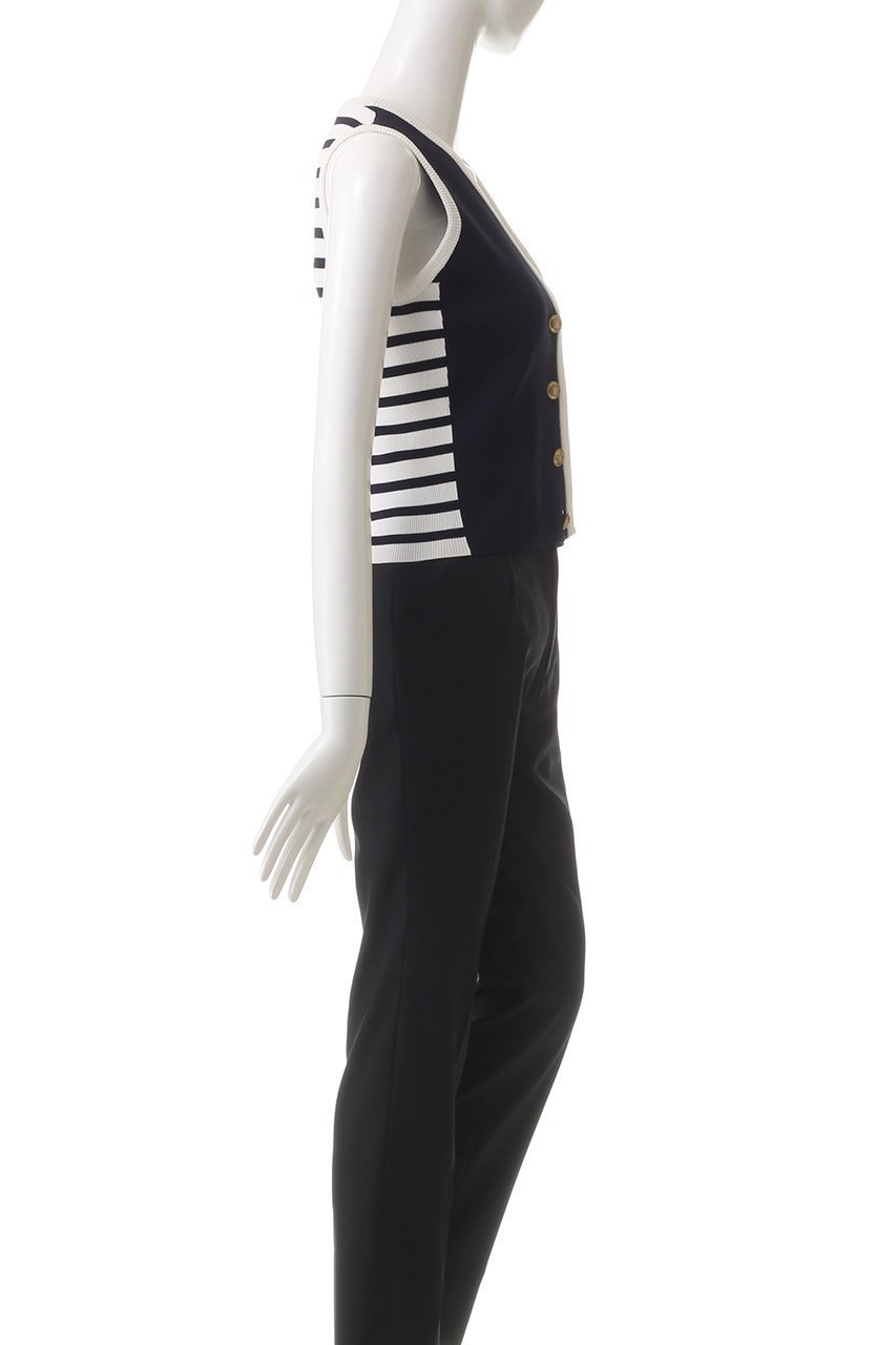 【ボーダーズ アット バルコニー/BORDERS at BALCONY】のリブニットベスト 人気、トレンドファッション・服の通販 founy(ファニー) 　ファッション　Fashion　レディースファッション　WOMEN　アウター　Coat Outerwear　ジャケット　Jackets　カットソー　Cut And Sew　コンパクト　Compact　ジャケット　Jacket　ベスト　Vest　ボーダー　Border　other-3|ID: prp329100004372501 ipo3291000000031336297