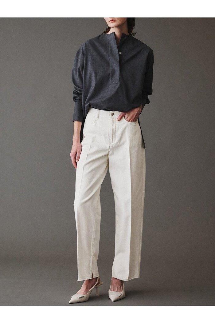 【オブリオ/AUBRIOT】のカットデニムパンツ インテリア・キッズ・メンズ・レディースファッション・服の通販 founy(ファニー) https://founy.com/ ファッション Fashion レディースファッション WOMEN パンツ Pants デニムパンツ Denim Pants クラシック Classic シンプル Simple スリット Slit デニム Denim トレンド Trend モダン Modern ヴィンテージ Vintage エレガント 上品 Elegant 日本製 Made In Japan |ID: prp329100004372511 ipo3291000000030558070