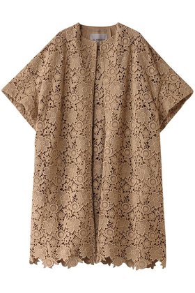 【オブリオ/AUBRIOT】のフラワーレース トッパーコート 人気、トレンドファッション・服の通販 founy(ファニー) ファッション Fashion レディースファッション Ladies' Fashion Online アウター Coat Outerwear コート Coats ケミカル Chemical コンパクト Compact ショート Short スリーブ Sleeve トッパー Topper フォルム Form フラワー Flower モダン Modern モチーフ Motif レース Race 再入荷 Restock/Back In Stock/Re Arrival |ID:prp329100004372512