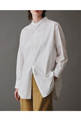 【オブリオ/AUBRIOT】のファインブロード バンドカラーシャツ 人気、トレンドファッション・服の通販 founy(ファニー) ファッション Fashion レディースファッション WOMEN トップス・カットソー Tops/Tshirt シャツ/ブラウス Shirts/Blouses なめらか Smooth シンプル Simple スリーブ Sleeve ドレープ Drape ベーシック Basic メンズ Mens ロング Long エレガント 上品 Elegant 再入荷 Restock/Back In Stock/Re Arrival 定番 Standard |ID:prp329100004372514