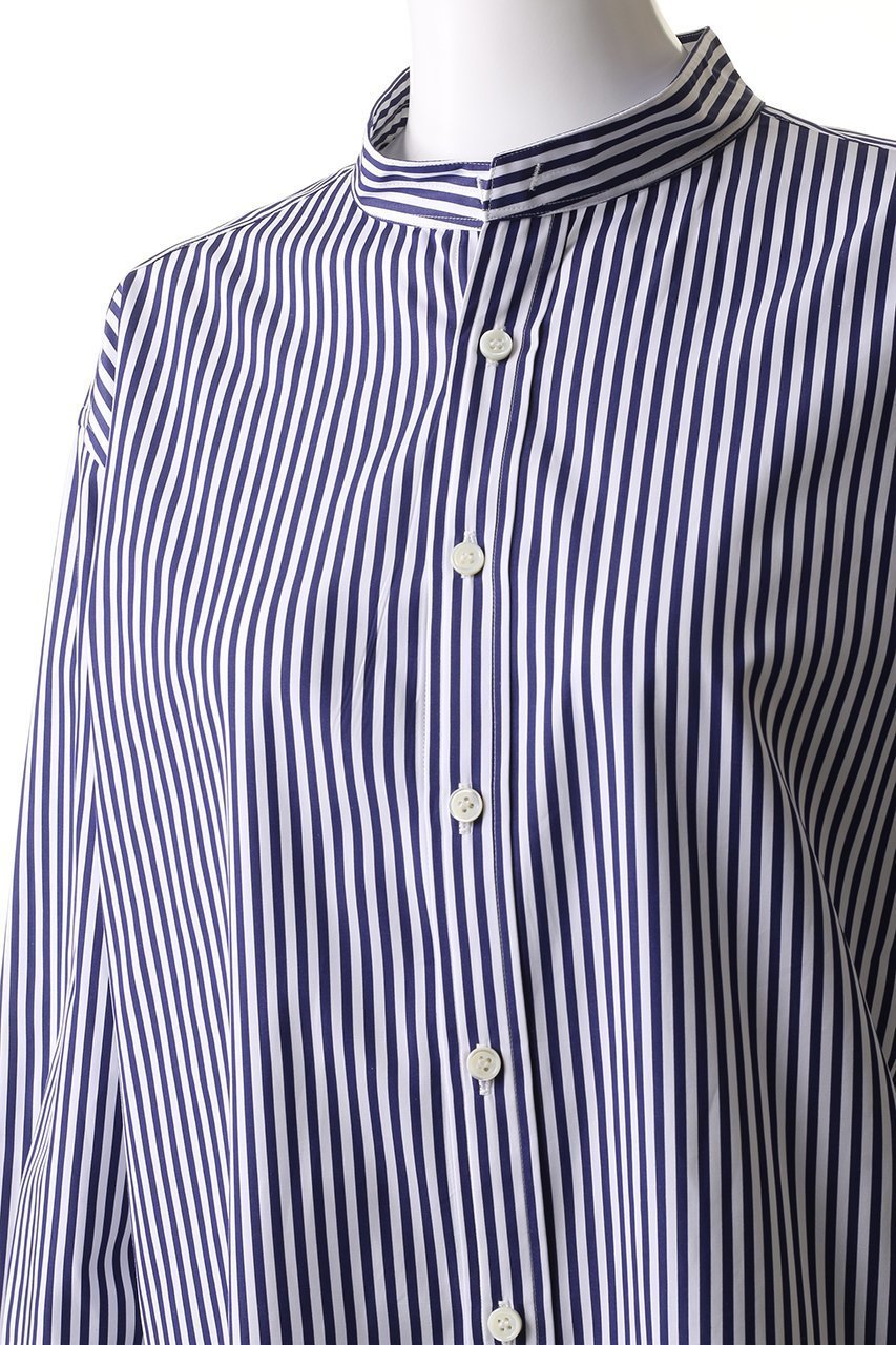 【オブリオ/AUBRIOT】のファインブロード バンドカラーシャツ 人気、トレンドファッション・服の通販 founy(ファニー) 　ファッション　Fashion　レディースファッション　Fashion for Women　トップス・カットソー　Cut & Sew Tops　シャツ・ブラウス・オフィスカジュアル　Elegant Blouses & Button-Ups　なめらか　Smooth, Silky Texture　シンプル　Simple, Minimal　スリーブ　Sleeve, Long Sleeve / Short Sleeve　ドレープ　Drape, Draping Fabric　ベーシック　Basic, Essential　メンズ　Men's, Menswear　ロング　Long, Long-Length　エレガント 上品　Elegant　定番　Standard, Basic Item　other-5|ID: prp329100004372514 ipo3291000000035822866