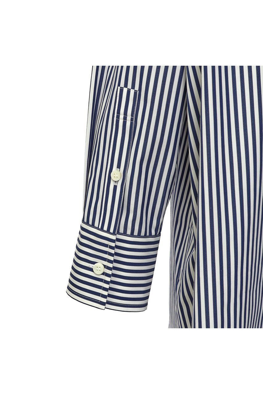 【オブリオ/AUBRIOT】のファインブロード バンドカラーシャツ 人気、トレンドファッション・服の通販 founy(ファニー) 　ファッション　Fashion　レディースファッション　Fashion for Women　トップス・カットソー　Cut & Sew Tops　シャツ・ブラウス・オフィスカジュアル　Elegant Blouses & Button-Ups　なめらか　Smooth, Silky Texture　シンプル　Simple, Minimal　スリーブ　Sleeve, Long Sleeve / Short Sleeve　ドレープ　Drape, Draping Fabric　ベーシック　Basic, Essential　メンズ　Men's, Menswear　ロング　Long, Long-Length　エレガント 上品　Elegant　定番　Standard, Basic Item　other-6|ID: prp329100004372514 ipo3291000000035822867