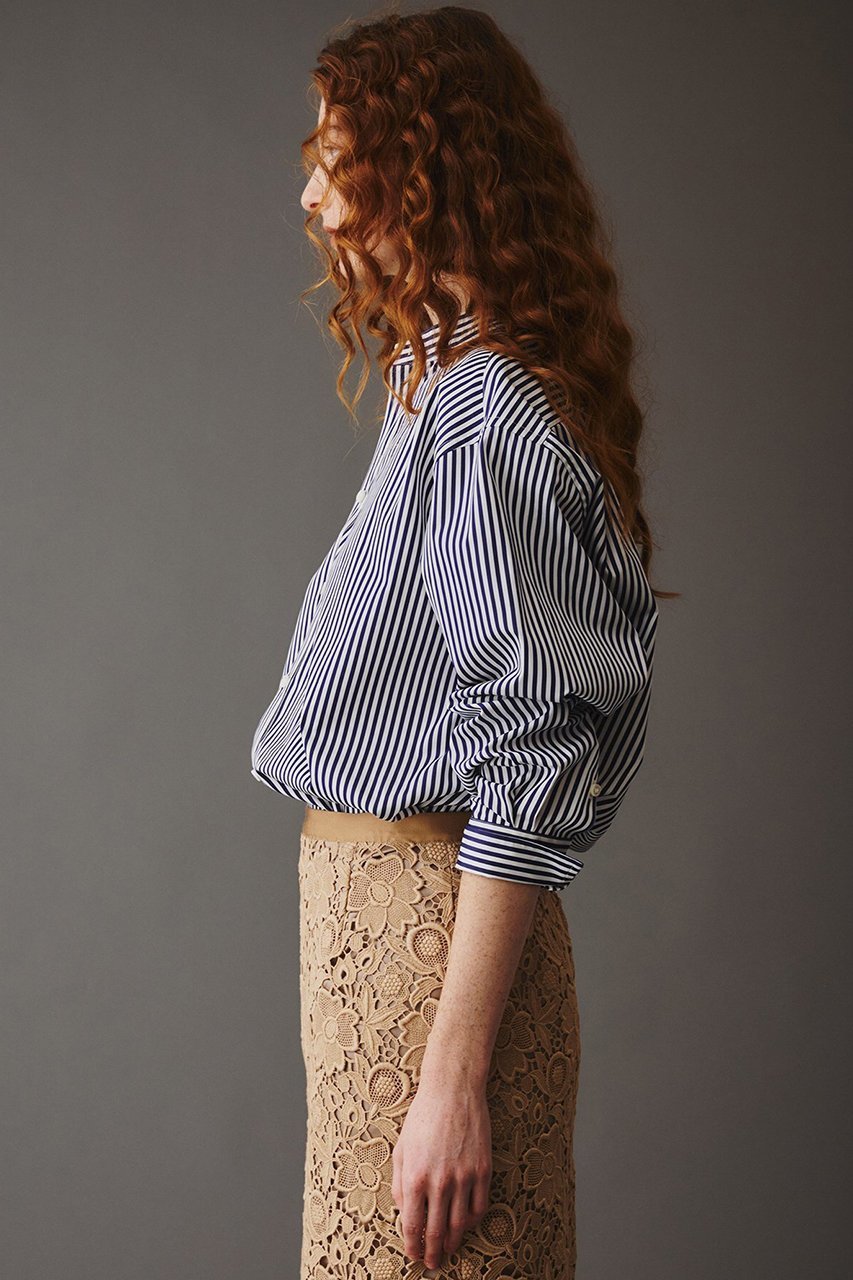 【オブリオ/AUBRIOT】のファインブロード バンドカラーシャツ 人気、トレンドファッション・服の通販 founy(ファニー) 　ファッション　Fashion　レディースファッション　Fashion for Women　トップス・カットソー　Cut & Sew Tops　シャツ・ブラウス・オフィスカジュアル　Elegant Blouses & Button-Ups　なめらか　Smooth, Silky Texture　シンプル　Simple, Minimal　スリーブ　Sleeve, Long Sleeve / Short Sleeve　ドレープ　Drape, Draping Fabric　ベーシック　Basic, Essential　メンズ　Men's, Menswear　ロング　Long, Long-Length　エレガント 上品　Elegant　定番　Standard, Basic Item　other-8|ID: prp329100004372514 ipo3291000000035822869