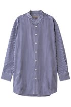 【オブリオ/AUBRIOT】のファインブロード バンドカラーシャツ ブルー|ID: prp329100004372514 ipo3291000000036071399