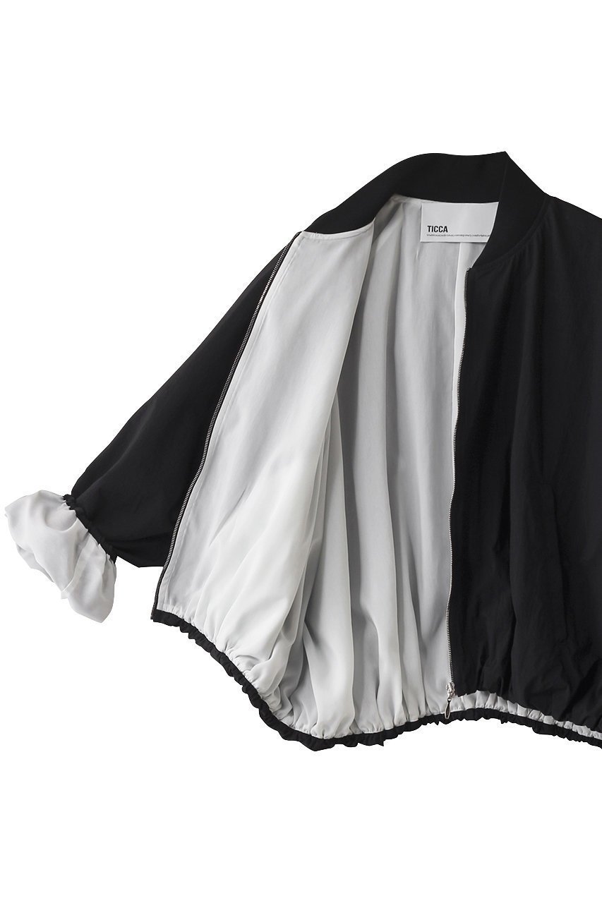 【ティッカ/TICCA】のナイロンショートMA-1 人気、トレンドファッション・服の通販 founy(ファニー) 　ファッション　Fashion　レディースファッション　Fashion for Women　アウター　Coat / Outerwear Collection　レディースジャケット・軽アウター　Jackets　ブルゾンジャケット・スポーティアウター　Blouson Jackets　MA-1ジャケット　MA-1 Bomber Jackets / Flight Jackets　エアリー　Airy Texture　エレガント 上品　Elegant　ギャザー　Gathered, Ruffled　ショート　Short, Short Length　ジャケット　Jacket, Outerwear　バランス　Balance, Style Balance　フォルム　Silhouette, Form　ブルゾン　Blouson, Bomber Jacket　ミリタリー　Military, Army Style　定番　Standard, Basic Item　春　Spring　軽量　Lightweight, Ultra Light　other-6|ID: prp329100004372521 ipo3291000000032965959
