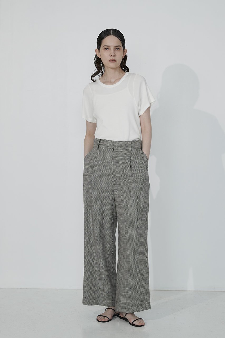 【ティッカ/TICCA】のハウンドトゥースワイドパンツ 人気、トレンドファッション・服の通販 founy(ファニー) 　ファッション　Fashion　レディースファッション　Fashion for Women　パンツ　Pants & Trousers　シューズ　Shoes, Footwear　ジャケット　Jacket, Outerwear　セットアップ　Set-Up, Coordinated Outfit　ハウンドトゥース　Houndstooth, Dogtooth Check　マニッシュ　Mannish, Boyish　リネン　Linen, Linen Fabric　リラックス　Relax, Relaxed Fit　ワイド　Wide, Wide Fit　エレガント 上品　Elegant　定番　Standard, Basic Item　other-6|ID: prp329100004372523 ipo3291000000032921018