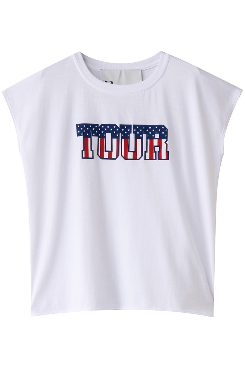【ティッカ/TICCA】のTOURフレンチTシャツ 人気、トレンドファッション・服の通販 founy(ファニー) 　ファッション　Fashion　レディースファッション　Fashion for Women　トップス・カットソー　Cut & Sew Tops　シャツ・ブラウス・オフィスカジュアル　Elegant Blouses & Button-Ups　ロングTシャツ・Tシャツ　Longline T-Shirts & Tees　カットソー・ベーシックTシャツ　Cut-and-Sewn Tops / Stretch Tees & Basics　カッティング　Cutting Detail　吸水　Absorbent, Quick-Dry　ショート　Short, Short Length　スリーブ　Sleeve, Long Sleeve / Short Sleeve　フレンチ　French, French Style　プリント　Print, Printed Pattern　モチーフ　Motif, Design Theme　リラックス　Relax, Relaxed Fit　再入荷　Restock / Back in Stock　小旅行　Short Trip　エレガント 上品　Elegant　 other-1|ID: prp329100004372526 ipo3291000000032756332