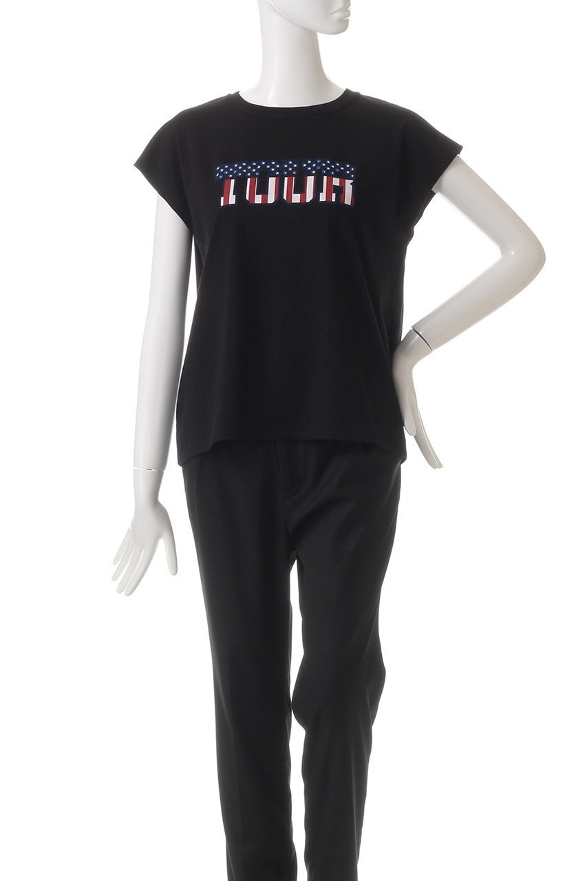 【ティッカ/TICCA】のTOURフレンチTシャツ 人気、トレンドファッション・服の通販 founy(ファニー) 　ファッション　Fashion　レディースファッション　Fashion for Women　トップス・カットソー　Cut & Sew Tops　シャツ・ブラウス・オフィスカジュアル　Elegant Blouses & Button-Ups　ロングTシャツ・Tシャツ　Longline T-Shirts & Tees　カットソー・ベーシックTシャツ　Cut-and-Sewn Tops / Stretch Tees & Basics　カッティング　Cutting Detail　吸水　Absorbent, Quick-Dry　ショート　Short, Short Length　スリーブ　Sleeve, Long Sleeve / Short Sleeve　フレンチ　French, French Style　プリント　Print, Printed Pattern　モチーフ　Motif, Design Theme　リラックス　Relax, Relaxed Fit　再入荷　Restock / Back in Stock　小旅行　Short Trip　エレガント 上品　Elegant　other-2|ID: prp329100004372526 ipo3291000000032756336