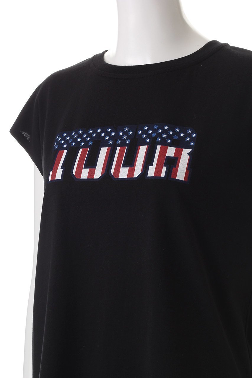 【ティッカ/TICCA】のTOURフレンチTシャツ 人気、トレンドファッション・服の通販 founy(ファニー) 　ファッション　Fashion　レディースファッション　Fashion for Women　トップス・カットソー　Cut & Sew Tops　シャツ・ブラウス・オフィスカジュアル　Elegant Blouses & Button-Ups　ロングTシャツ・Tシャツ　Longline T-Shirts & Tees　カットソー・ベーシックTシャツ　Cut-and-Sewn Tops / Stretch Tees & Basics　カッティング　Cutting Detail　吸水　Absorbent, Quick-Dry　ショート　Short, Short Length　スリーブ　Sleeve, Long Sleeve / Short Sleeve　フレンチ　French, French Style　プリント　Print, Printed Pattern　モチーフ　Motif, Design Theme　リラックス　Relax, Relaxed Fit　再入荷　Restock / Back in Stock　小旅行　Short Trip　エレガント 上品　Elegant　other-5|ID: prp329100004372526 ipo3291000000032756339