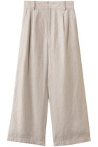 【ティッカ/TICCA】のリネンワイドタックパンツ ベージュ|ID: prp329100004372527 ipo3291000000035705819