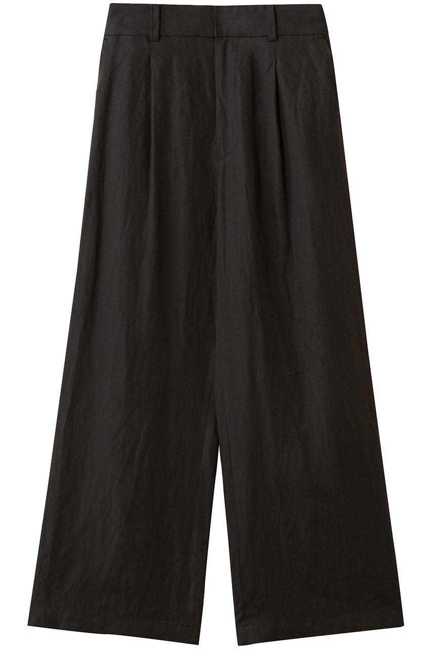 【ティッカ/TICCA】のリネンワイドタックパンツ インテリア・キッズ・メンズ・レディースファッション・服の通販 founy(ファウニー) 　ファッション　Fashion　レディースファッション　Fashion for Women　パンツ　Pants & Trousers　マニッシュ　Mannish, Boyish　リネン　Linen, Linen Fabric　ワイド　Wide, Wide Fit　夏　Summer　定番　Standard, Basic Item　新作・新入荷　New Arrivals / New In　春　Spring　S/S・春夏　SS, Spring/Summer, Warm Season　ブラウン|ID: prp329100004372527 ipo3291000000036755384