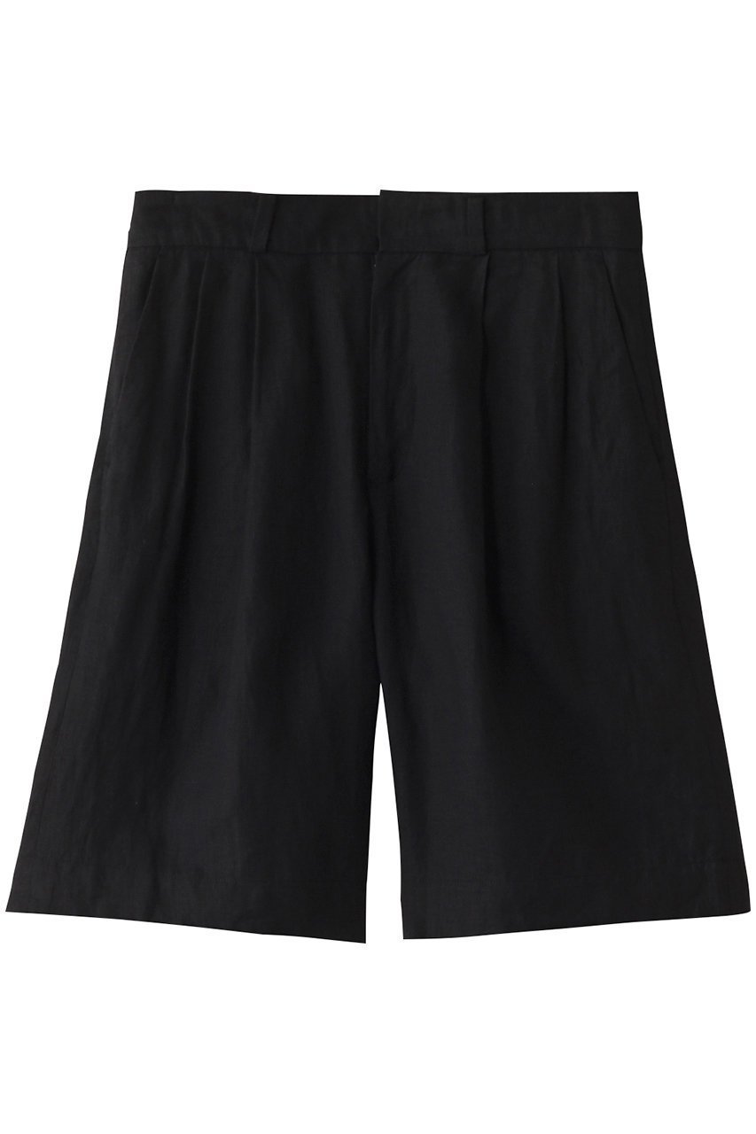 【ティッカ/TICCA】のリネンショートタックパンツ インテリア・キッズ・メンズ・レディースファッション・服の通販 founy(ファニー) 　ファッション　Fashion　レディースファッション　Fashion for Women　パンツ　Pants & Trousers　ショートパンツ・ハーフパンツ　High-Waisted & Relaxed Shorts　ショート　Short, Short Length　セットアップ　Set-Up, Coordinated Outfit　バランス　Balance, Style Balance　マニッシュ　Mannish, Boyish　リネン　Linen, Linen Fabric　リラックス　Relax, Relaxed Fit　エレガント 上品　Elegant　ブラック|ID: prp329100004372528 ipo3291000000032900146