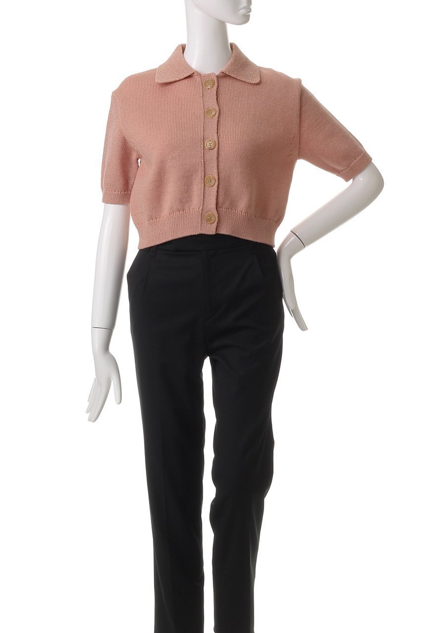 【オブリオ/AUBRIOT】のポロカラー クロップドカーディガン 人気、トレンドファッション・服の通販 founy(ファニー) 　ファッション　Fashion　レディースファッション　Fashion for Women　トップス・カットソー　Cut & Sew Tops　ニット　Knit Tops & Sweaters　カーディガン・羽織り　Layered Style Cardigans　カーディガン　Cardigan, Knitwear　クラシック　Classic, Timeless Style　コンパクト　Compact, Small Size　ヴィンテージ　Vintage Style　再入荷　Restock / Back in Stock　other-2|ID: prp329100004372533 ipo3291000000032921601