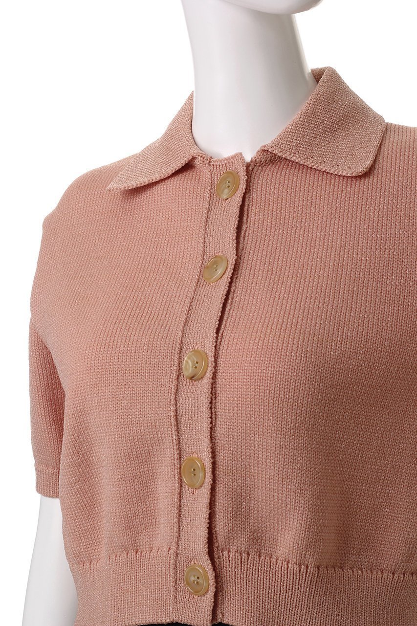 【オブリオ/AUBRIOT】のポロカラー クロップドカーディガン 人気、トレンドファッション・服の通販 founy(ファニー) 　ファッション　Fashion　レディースファッション　Fashion for Women　トップス・カットソー　Cut & Sew Tops　ニット　Knit Tops & Sweaters　カーディガン・羽織り　Layered Style Cardigans　カーディガン　Cardigan, Knitwear　クラシック　Classic, Timeless Style　コンパクト　Compact, Small Size　ヴィンテージ　Vintage Style　other-5|ID: prp329100004372533 ipo3291000000035721512