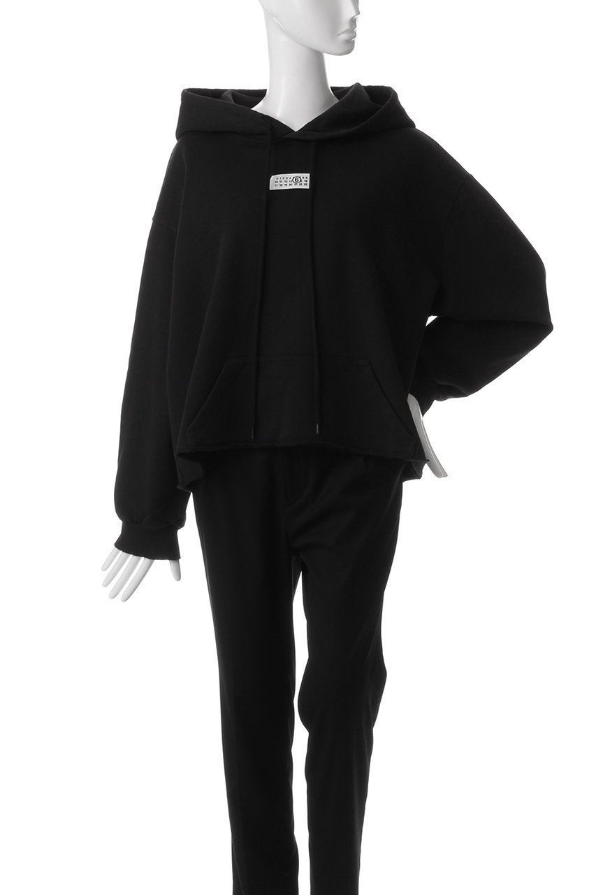 【エムエム6 メゾン マルタン マルジェラ/MM6 Maison Martin Margiela】のフードスウェットシャツ 人気、トレンドファッション・服の通販 founy(ファニー) 　ファッション　Fashion　レディースファッション　WOMEN　トップス・カットソー　Tops/Tshirt　シャツ/ブラウス　Shirts/Blouses　パーカ　Sweats　ロング / Tシャツ　T-Shirts　スウェット　Sweat　カットソー　Cut and Sewn　ショート　Short　シンプル　Simple　バランス　Balance　フロント　Front　ボトム　Bottom　other-2|ID: prp329100004372544 ipo3291000000031336575