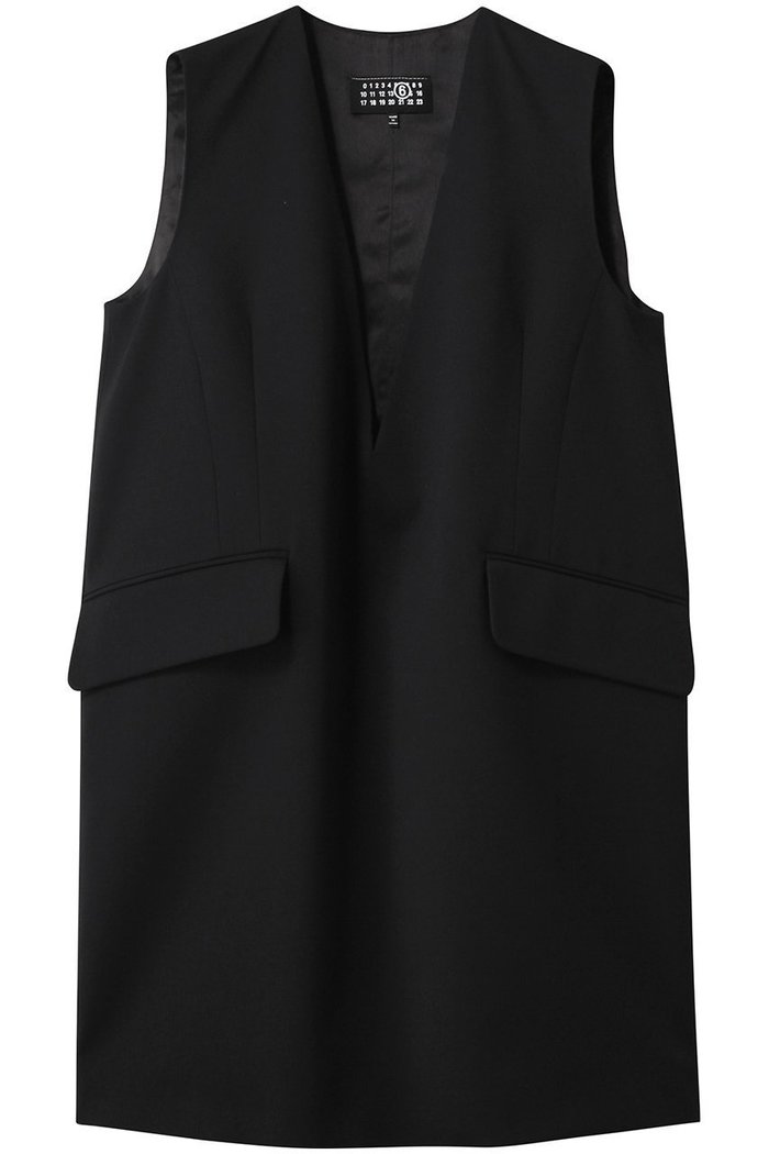 【エムエム6 メゾン マルタン マルジェラ/MM6 Maison Martin Margiela】のVネックミニドレス インテリア・キッズ・メンズ・レディースファッション・服の通販 founy(ファニー) https://founy.com/ ファッション Fashion レディースファッション WOMEN ワンピース Dress ドレス Party Dresses チュニック Tunic インナー Inner オケージョン Occasion コンパクト Compact シンプル Simple チュニック Tunic ドレス Dress パーティ Party フォルム Form |ID: prp329100004372547 ipo3291000000030558194