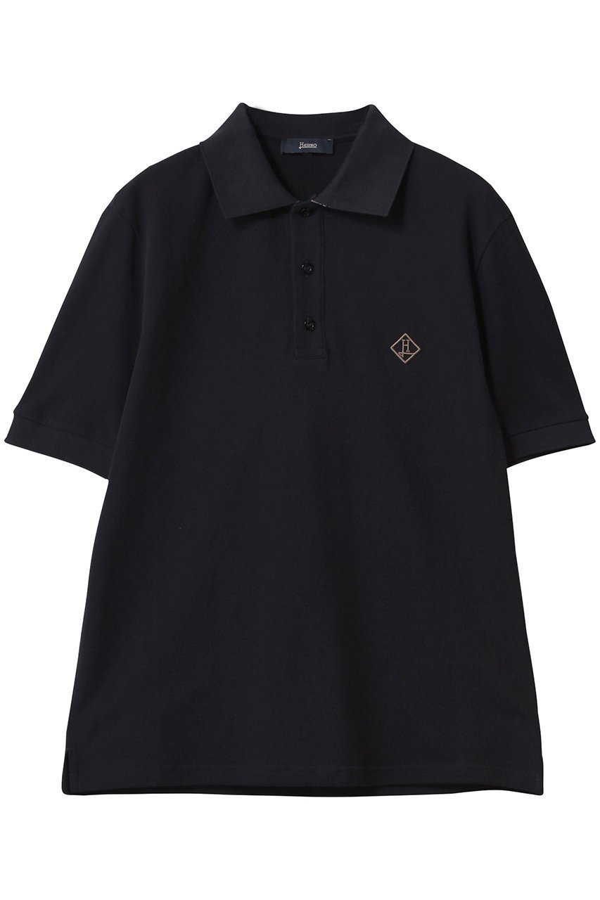 【ヘルノ/HERNO / MEN】の【MEN】刺しゅうワンポイントポロシャツ インテリア・キッズ・メンズ・レディースファッション・服の通販 founy(ファニー) 　ファッション　Fashion　メンズファッション　Fashion for Men　ポロシャツ　Polo Shirt, Collared Tee　ワンポイント　One Point, Statement Accent　ネイビー|ID: prp329100004372552 ipo3291000000032867960