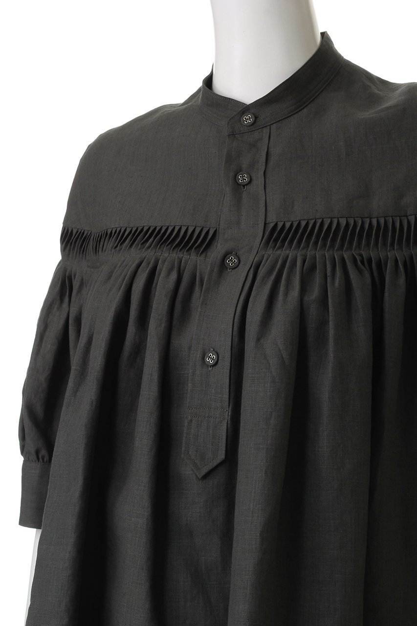 【サイ サイベーシックス/Scye SCYE BASICS】の60/11 Linen Cambric タック パフスリーブ ブラウス 人気、トレンドファッション・服の通販 founy(ファニー) 　ファッション　Fashion　レディースファッション　Fashion for Women　トップス・カットソー　Cut & Sew Tops　シャツ・ブラウス・オフィスカジュアル　Elegant Blouses & Button-Ups　ギャザー　Gathered, Ruffled　ショルダー　Shoulder, Shoulder Strap　ショート　Short, Short Length　スリーブ　Sleeve, Long Sleeve / Short Sleeve　トレンド　Trend, Trending Now　フェミニン　Feminine, Girly　フォルム　Silhouette, Form　リネン　Linen, Linen Fabric　other-5|ID: prp329100004372554 ipo3291000000032868021