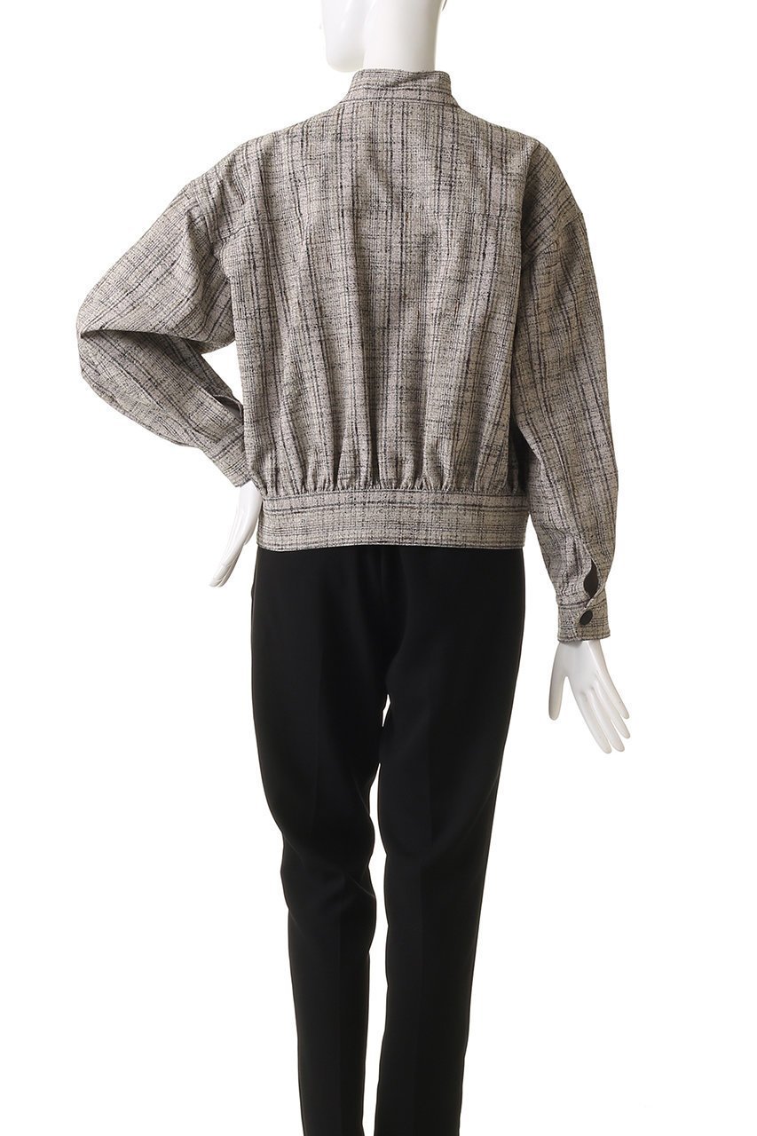 【オブリオ/AUBRIOT】のネップツイード スタンドカラーブルゾン 人気、トレンドファッション・服の通販 founy(ファニー) 　ファッション　Fashion　レディースファッション　Fashion for Women　アウター　Coat / Outerwear Collection　レディースジャケット・軽アウター　Jackets　ブルゾンジャケット・スポーティアウター　Blouson Jackets　イタリア　Italy　コンパクト　Compact, Small Size　シルク　Silk, 100% Silk　ジャケット　Jacket, Outerwear　スタンド　Stand Collar, Upright Stand　ツイード／ツィード　Choker, Choker Necklace　ツイード　Twill, Twill Weave　テクスチャー　Texture, Textured Fabric　ネップ　Nepp, Slub Yarn　ハンド　Hand, Handmade　フォルム　Silhouette, Form　フラップ　Flap, Flap Pocket　ブルゾン　Blouson, Bomber Jacket　ポケット　Pocket, Pocket Detail　再入荷　Restock / Back in Stock　other-4|ID: prp329100004372558 ipo3291000000032965642