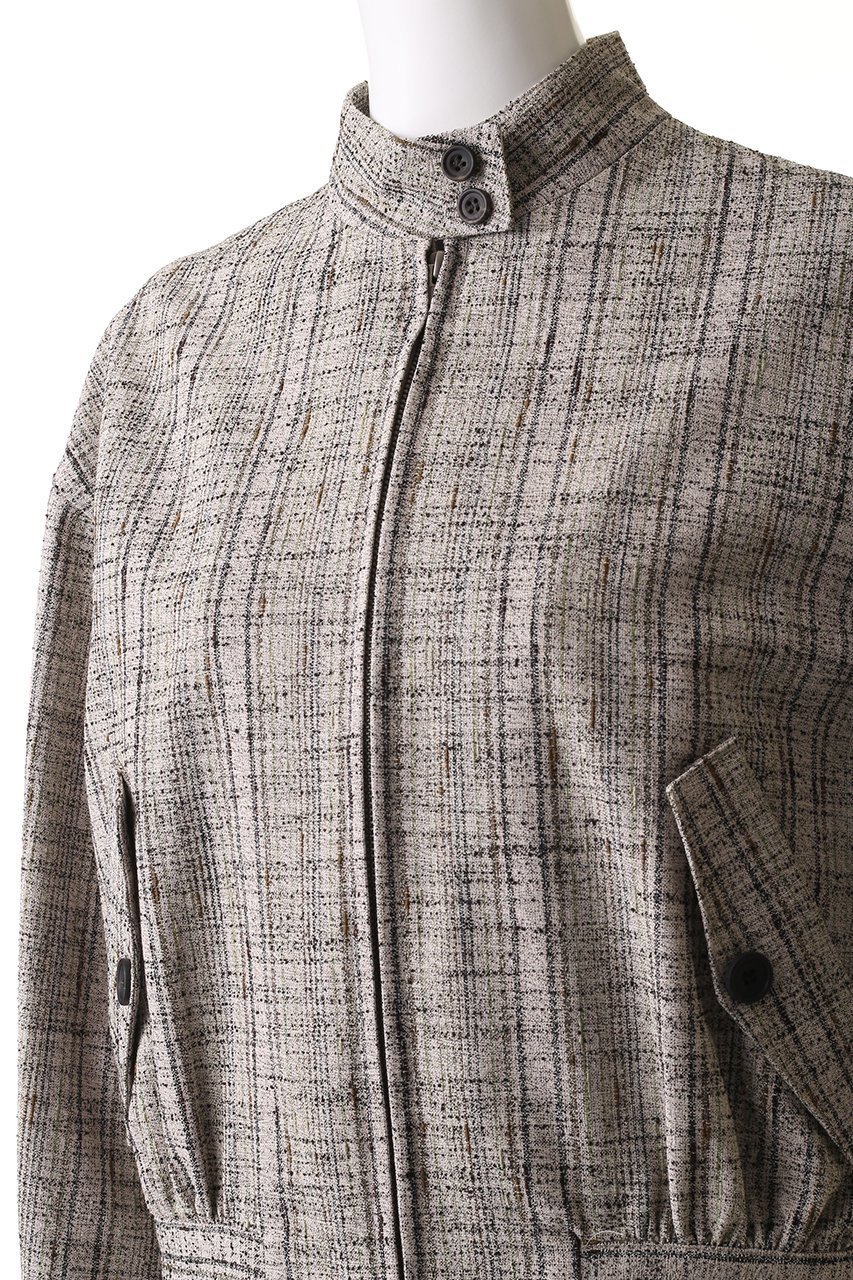 【オブリオ/AUBRIOT】のネップツイード スタンドカラーブルゾン 人気、トレンドファッション・服の通販 founy(ファニー) 　ファッション　Fashion　レディースファッション　Fashion for Women　アウター　Coat / Outerwear Collection　レディースジャケット・軽アウター　Jackets　ブルゾンジャケット・スポーティアウター　Blouson Jackets　イタリア　Italy　コンパクト　Compact, Small Size　シルク　Silk, 100% Silk　ジャケット　Jacket, Outerwear　スタンド　Stand Collar, Upright Stand　ツイード／ツィード　Choker, Choker Necklace　ツイード　Twill, Twill Weave　テクスチャー　Texture, Textured Fabric　ネップ　Nepp, Slub Yarn　ハンド　Hand, Handmade　フォルム　Silhouette, Form　フラップ　Flap, Flap Pocket　ブルゾン　Blouson, Bomber Jacket　ポケット　Pocket, Pocket Detail　再入荷　Restock / Back in Stock　other-5|ID: prp329100004372558 ipo3291000000032965646