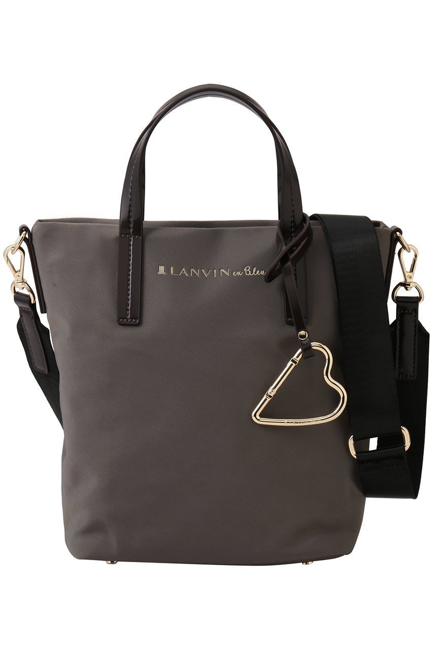 【ランバン オン ブルー/LANVIN en Bleu】のマルク ハートカラビナ小トート 484211 インテリア・キッズ・メンズ・レディースファッション・服の通販 founy(ファニー) 　ファッション　Fashion　レディースファッション　Fashion for Women　バッグ　Bags　バランス　Balance, Style Balance　エレガント 上品　Elegant　チャコールグレー|ID: prp329100004372568 ipo3291000000035691837