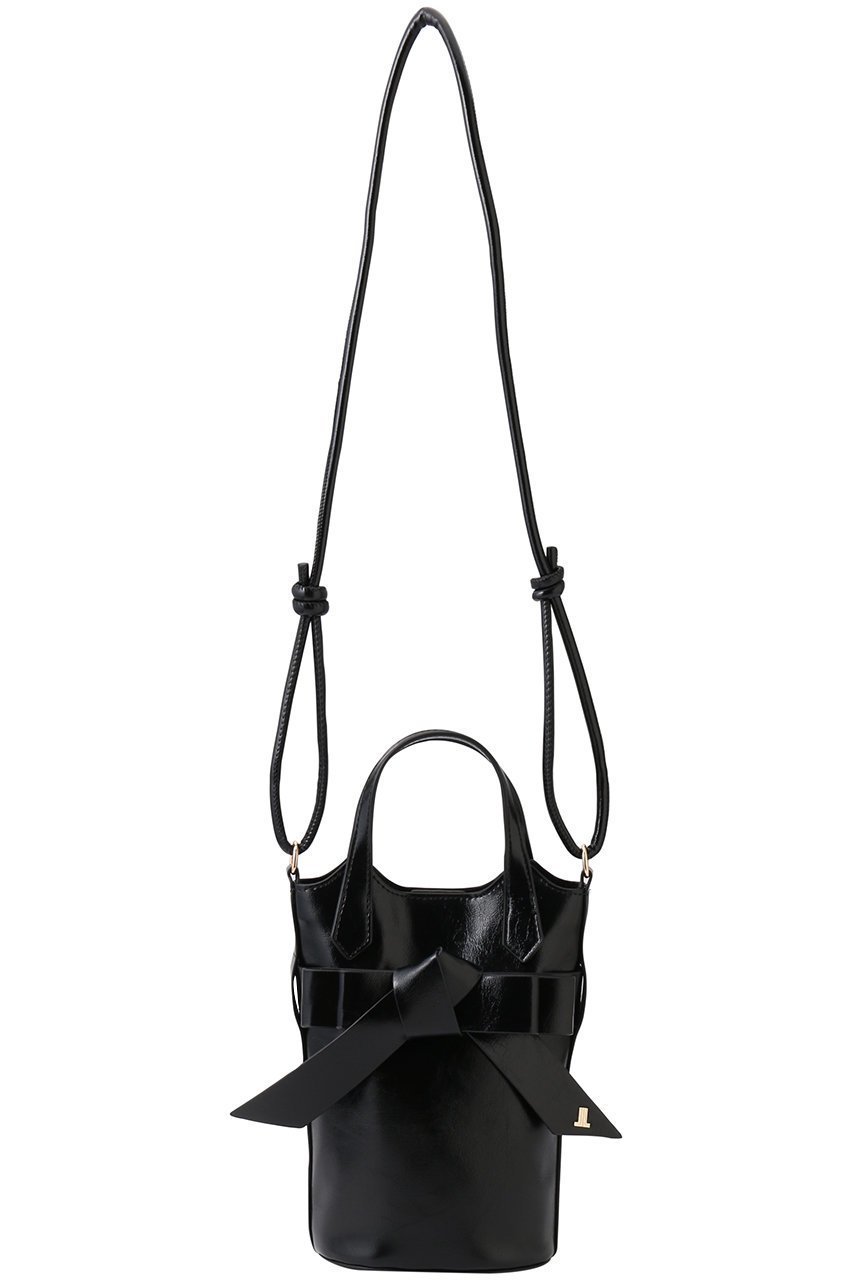 【ランバン オン ブルー/LANVIN en Bleu】のリュバン リボンミニショルダー 484491 インテリア・キッズ・メンズ・レディースファッション・服の通販 founy(ファニー) 　ファッション　Fashion　レディースファッション　Fashion for Women　バッグ　Bags　エレガント 上品　Elegant　コンパクト　Compact, Small Size　ショルダー　Shoulder, Shoulder Strap　フロント　Front, Front Design　リボン　Ribbon, Bow　ブラック|ID: prp329100004372569 ipo3291000000035103700