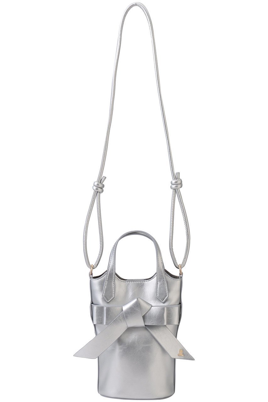 【ランバン オン ブルー/LANVIN en Bleu】のリュバン リボンミニショルダー 484491 インテリア・キッズ・メンズ・レディースファッション・服の通販 founy(ファニー) 　ファッション　Fashion　レディースファッション　Fashion for Women　バッグ　Bags　エレガント 上品　Elegant　コンパクト　Compact, Small Size　ショルダー　Shoulder, Shoulder Strap　フロント　Front, Front Design　リボン　Ribbon, Bow　シルバー|ID: prp329100004372569 ipo3291000000035103701