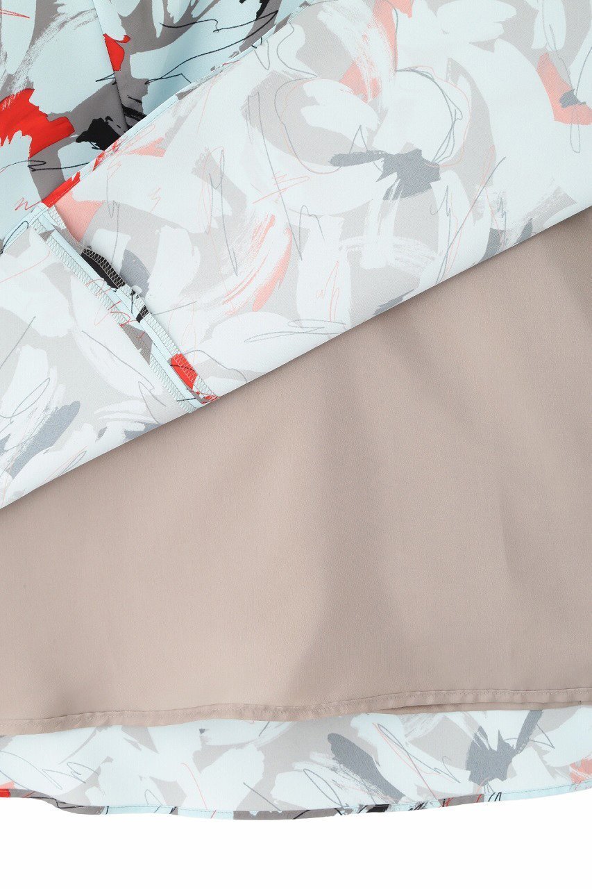 【アドーア/ADORE】のアブストラクトプリントスカート 人気、トレンドファッション・服の通販 founy(ファニー) 　ファッション　Fashion　レディースファッション　Fashion for Women　スカート　Skirts　ロングスカート　Long Skirts / Maxi & Midi Skirts　シンプル　Simple, Minimal　ドレープ　Drape, Draping Fabric　フレア　Flare, Flared　プリント　Print, Printed Pattern　ベーシック　Basic, Essential　モダン　Modern, Contemporary　ロング　Long, Long-Length　エレガント 上品　Elegant　再入荷　Restock / Back in Stock　無地　Plain, Solid Color　other-8|ID: prp329100004372573 ipo3291000000034989287