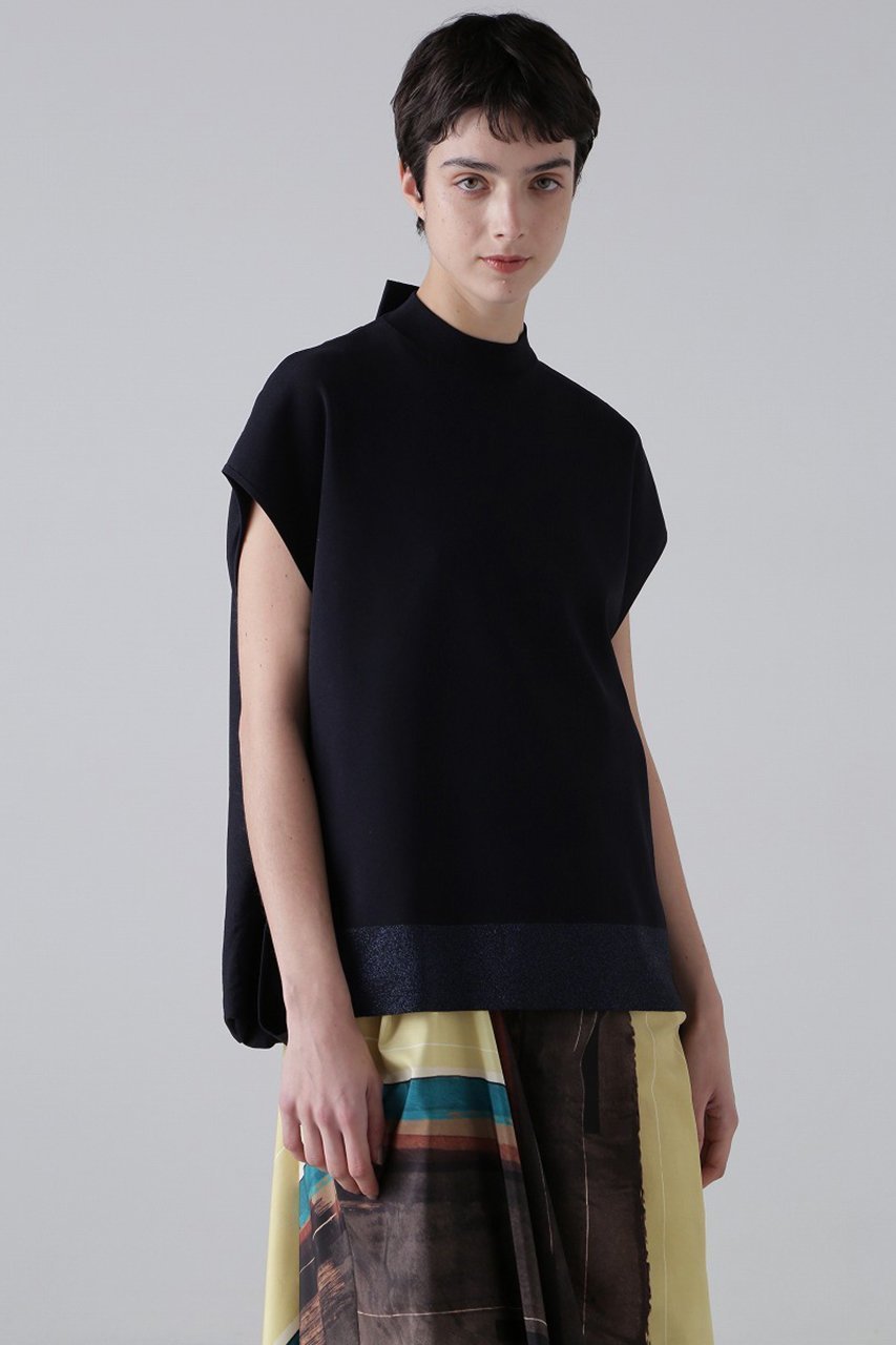 【アドーア/ADORE】のドライストレッチレイヤードニット 人気、トレンドファッション・服の通販 founy(ファニー) 　ファッション　Fashion　レディースファッション　Fashion for Women　トップス・カットソー　Cut & Sew Tops　ニット　Knit Tops & Sweaters　カジュアルプルオーバー・ニットトップス　Pullovers & Knit Tops / Casual Pullovers　おすすめ　Recommended / Our Picks　シンプル　Simple, Minimal　ストレッチ　Stretch, Stretchy Fabric　セットアップ　Set-Up, Coordinated Outfit　フェミニン　Feminine, Girly　フロント　Front, Front Design　リボン　Ribbon, Bow　エレガント 上品　Elegant　other-2|ID: prp329100004372576 ipo3291000000032949267