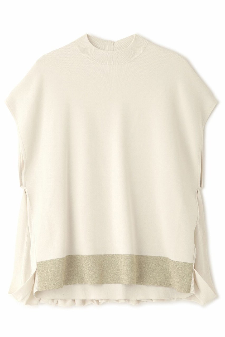 【アドーア/ADORE】のドライストレッチレイヤードニット インテリア・キッズ・メンズ・レディースファッション・服の通販 founy(ファニー) 　ファッション　Fashion　レディースファッション　Fashion for Women　トップス・カットソー　Cut & Sew Tops　ニット　Knit Tops & Sweaters　カジュアルプルオーバー・ニットトップス　Pullovers & Knit Tops / Casual Pullovers　おすすめ　Recommended / Our Picks　シンプル　Simple, Minimal　ストレッチ　Stretch, Stretchy Fabric　セットアップ　Set-Up, Coordinated Outfit　フェミニン　Feminine, Girly　フロント　Front, Front Design　リボン　Ribbon, Bow　エレガント 上品　Elegant　再入荷　Restock / Back in Stock　ホワイト|ID: prp329100004372576 ipo3291000000034989300