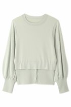 【アドーア/ADORE】のレイヤードヘムニット 人気、トレンドファッション・服の通販 founy(ファニー) ファッション Fashion レディースファッション Fashion for Women トップス・カットソー Cut & Sew Tops ニット Knit Tops & Sweaters カジュアルプルオーバー・ニットトップス Pullovers & Knit Tops / Casual Pullovers インナー Innerwear シンプル Simple, Minimal ブラウジング Blouson Silhouette, Cinched Waist 再入荷 Restock / Back in Stock thumbnail ライトグリーン|ID: prp329100004372577 ipo3291000000034989309