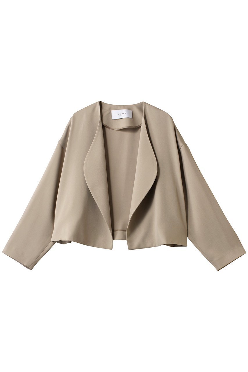 【アドーア/ADORE】のドライカシドスジャケット インテリア・キッズ・メンズ・レディースファッション・服の通販 founy(ファニー) 　ファッション　Fashion　レディースファッション　Fashion for Women　アウター　Coat / Outerwear Collection　レディースジャケット・軽アウター　Jackets　ショート　Short, Short Length　ジャケット　Jacket, Outerwear　スタイリッシュ　Stylish, Fashionable　セットアップ　Set-Up, Coordinated Outfit　テーラード　Tailored, Tailored Fit　ポケット　Pocket, Pocket Detail　人気　Popular, Best Seller　ベージュ|ID: prp329100004372580 ipo3291000000032964958