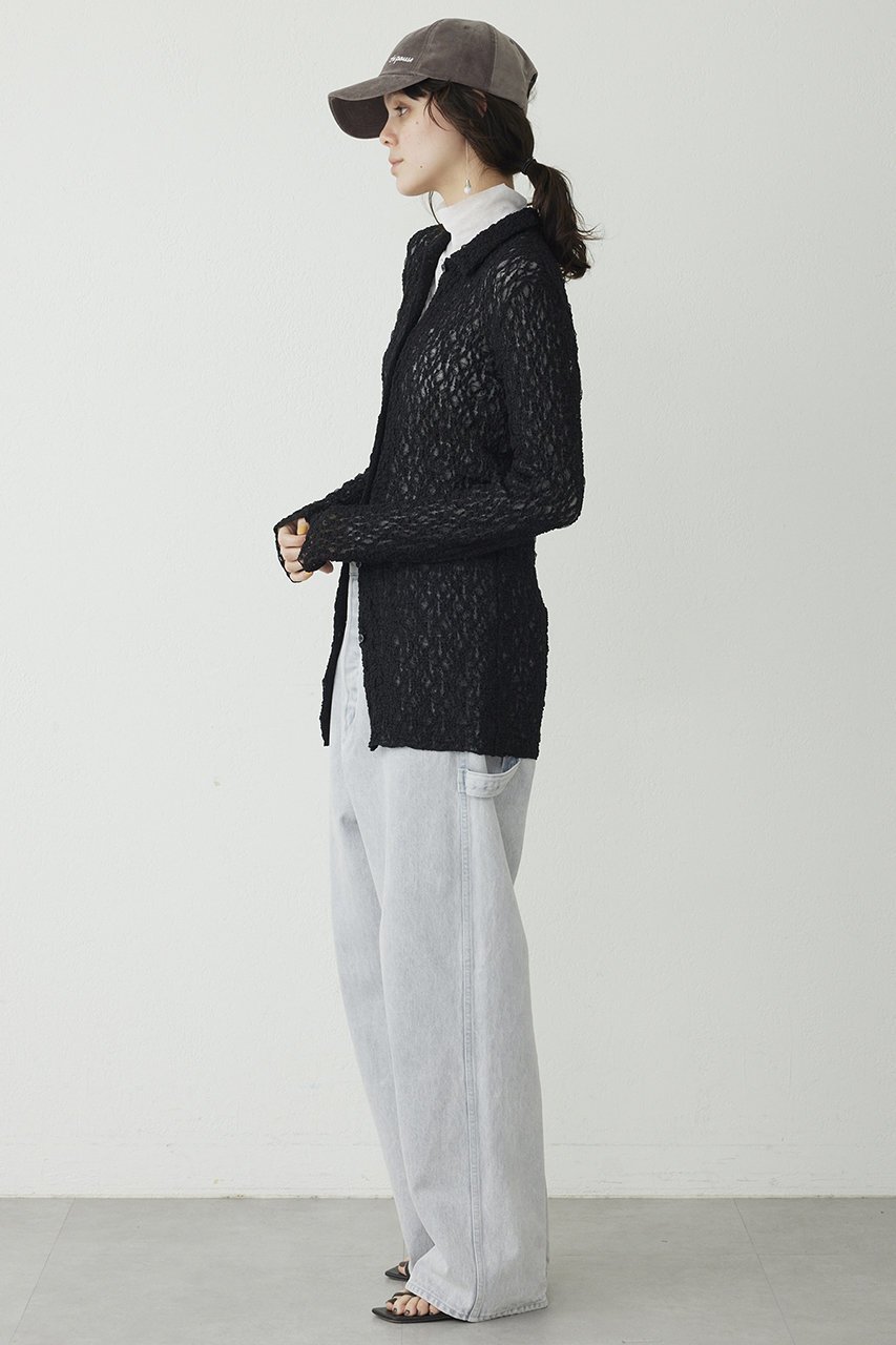 【ウィムガゼット/Whim Gazette】の【THE PAUSE】ストレッチレースシャツ 人気、トレンドファッション・服の通販 founy(ファニー) 　ファッション　Fashion　レディースファッション　Fashion for Women　トップス・カットソー　Cut & Sew Tops　シャツ・ブラウス・オフィスカジュアル　Elegant Blouses & Button-Ups　おすすめ　Recommended / Our Picks　インナー　Innerwear　ストレッチ　Stretch, Stretchy Fabric　スリーブ　Sleeve, Long Sleeve / Short Sleeve　ボトム　Bottoms, Lower Wear　レース　Lace, Lace Fabric　ロング　Long, Long-Length　透かし　Cut-Out, Lacework　other-3|ID: prp329100004372582 ipo3291000000032905797