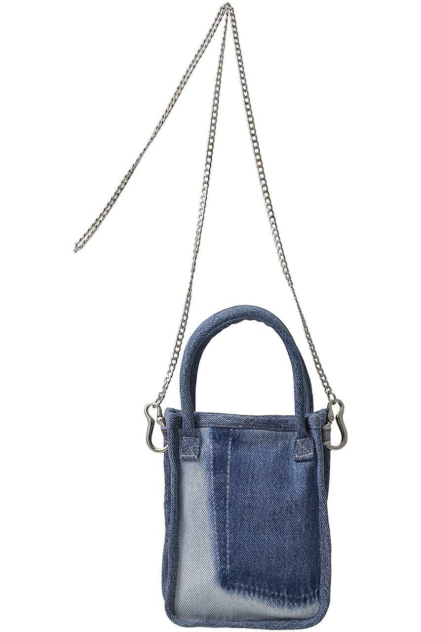 【ウィムガゼット/Whim Gazette】の【Jeanie Blue】STUDS MINI TOTE 人気、トレンドファッション・服の通販 founy(ファニー) 　ファッション　Fashion　レディースファッション　Fashion for Women　バッグ　Bags　コンパクト　Compact, Small Size　ショルダー　Shoulder, Shoulder Strap　スタッズ　Studs, Metal Accents　スマホ　Smartphone, Mobile Device　チェーン　Chain, Chain Strap　デニム　Denim, Jeans Material　バランス　Balance, Style Balance　other-3|ID: prp329100004372583 ipo3291000000032782758