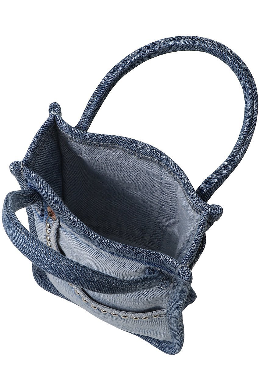 【ウィムガゼット/Whim Gazette】の【Jeanie Blue】STUDS MINI TOTE 人気、トレンドファッション・服の通販 founy(ファニー) 　ファッション　Fashion　レディースファッション　Fashion for Women　バッグ　Bags　コンパクト　Compact, Small Size　ショルダー　Shoulder, Shoulder Strap　スタッズ　Studs, Metal Accents　スマホ　Smartphone, Mobile Device　チェーン　Chain, Chain Strap　デニム　Denim, Jeans Material　バランス　Balance, Style Balance　other-5|ID: prp329100004372583 ipo3291000000032782761