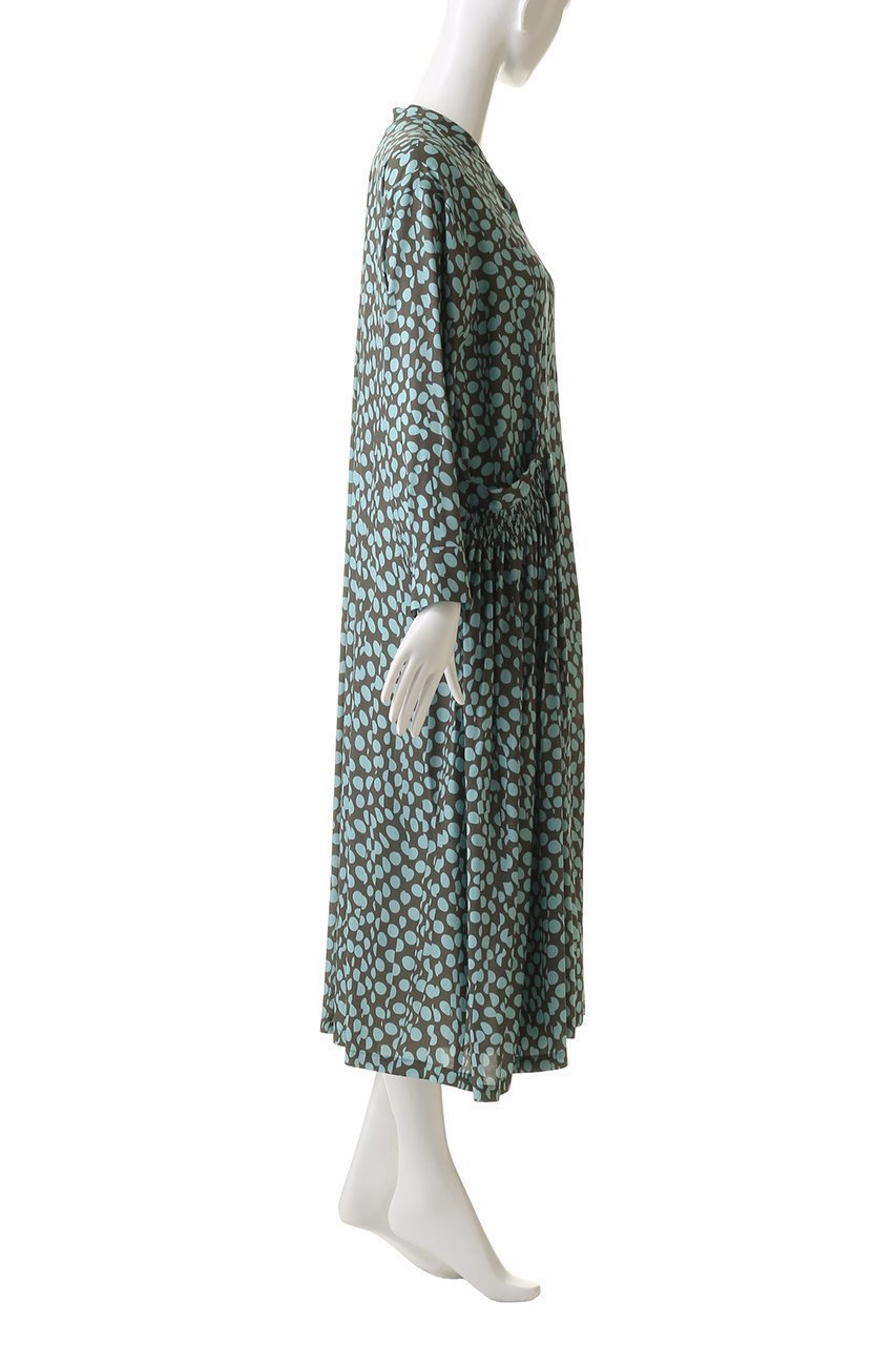 【ハウス オブ ロータス/HOUSE OF LOTUS】のランダムドットワンピース 人気、トレンドファッション・服の通販 founy(ファニー) 　ファッション　Fashion　レディースファッション　Fashion for Women　ワンピース　Dresses　チュニック　Tunic Tops & Dresses　ギャザー　Gathered, Ruffled　シャーリング　Shirring, Ruched　チュニック　Tunic, Long Top　ドット　Polka Dot, Dot Pattern　ドレープ　Drape, Draping Fabric　プリント　Print, Printed Pattern　ポケット　Pocket, Pocket Detail　ロング　Long, Long-Length　other-3|ID: prp329100004372588 ipo3291000000032871469