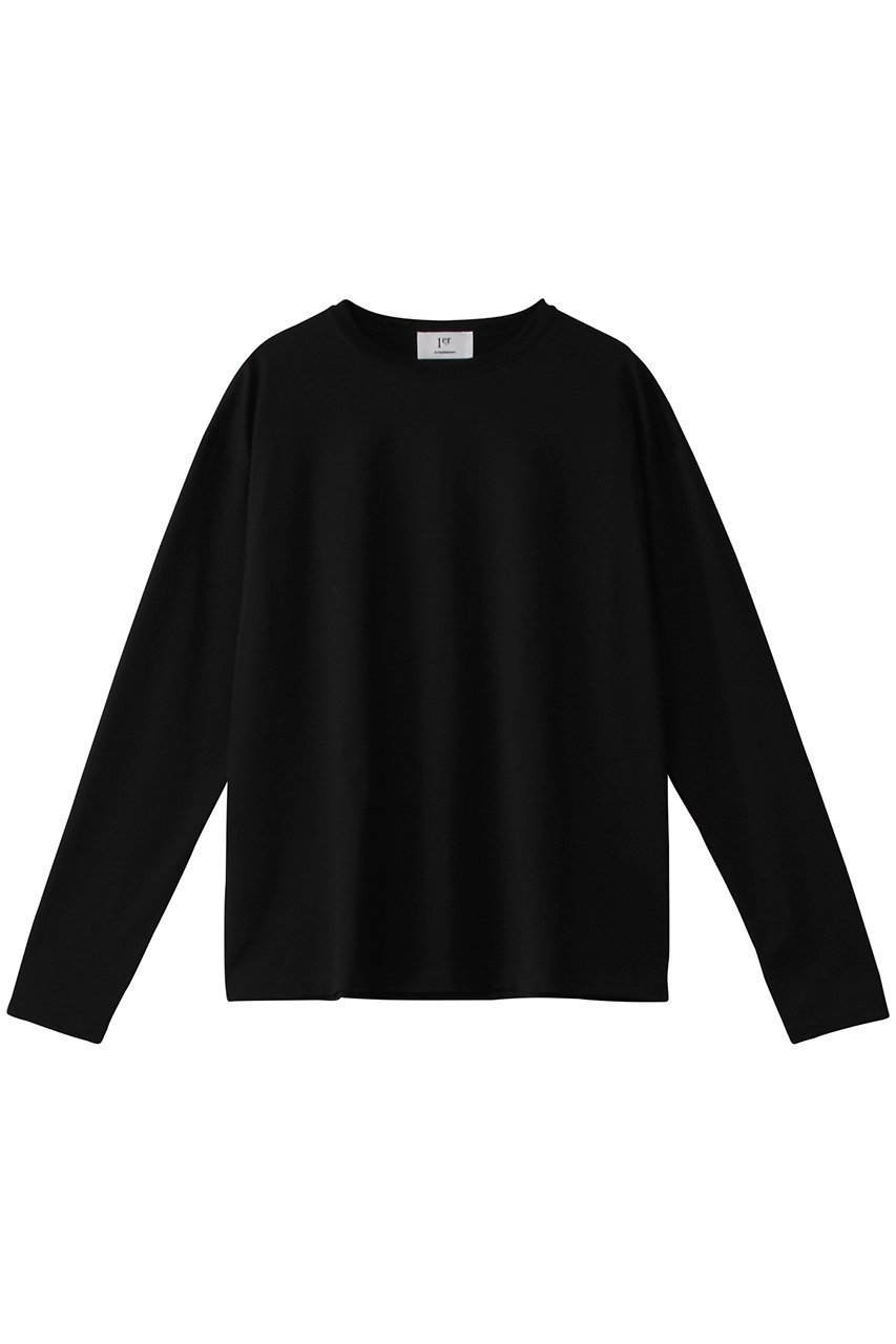 【プルミエ アロンディスモン/1er Arrondissement】のバックプリントロングTシャツ インテリア・キッズ・メンズ・レディースファッション・服の通販 founy(ファニー) 　ファッション　Fashion　レディースファッション　Fashion for Women　トップス・カットソー　Cut & Sew Tops　シャツ・ブラウス・オフィスカジュアル　Elegant Blouses & Button-Ups　ロングTシャツ・Tシャツ　Longline T-Shirts & Tees　カットソー・ベーシックTシャツ　Cut-and-Sewn Tops / Stretch Tees & Basics　カットソー　Cut and Sewn Top　スリーブ　Sleeve, Long Sleeve / Short Sleeve　プリント　Print, Printed Pattern　ルーズ　Loose, Oversized　ロング　Long, Long-Length　ブラック|ID: prp329100004372589 ipo3291000000032877302