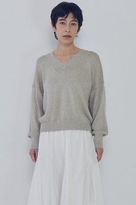 【プルミエ アロンディスモン/1er Arrondissement】 ブライトニットVネックプルオーバー人気、トレンドファッション・服の通販 founy(ファニー) ファッション Fashion レディースファッション Fashion for Women トップス・カットソー Cut & Sew Tops ニット Knit Tops & Sweaters カジュアルプルオーバー・ニットトップス Pullovers & Knit Tops / Casual Pullovers Vネックトップス V-Neck Tops / V-Cut Neckline Shirts 2026年 2026 イタリア Italy フェミニン Feminine, Girly リネン Linen, Linen Fabric エレガント 上品 Elegant 夏 Summer 春 Spring S/S・春夏 SS, Spring/Summer, Warm Season |ID:prp329100004372590