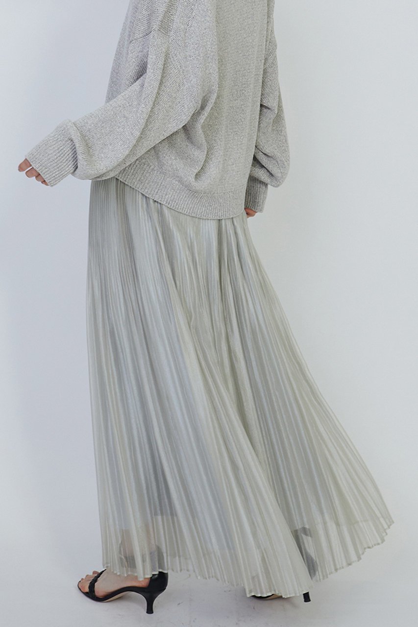 【プルミエ アロンディスモン/1er Arrondissement】のエアリーオーガンジープリーツスカート 人気、トレンドファッション・服の通販 founy(ファニー) 　ファッション　Fashion　レディースファッション　Fashion for Women　スカート　Skirts　プリーツスカート / 上品フェミニンスタイル　Pleated Skirts　ロングスカート　Long Skirts / Maxi & Midi Skirts　オーガンジー　Organza Fabric　シンプル　Simple, Minimal　パーティ　Party, Party Style　プリーツ　Pleats, Pleated　ロング　Long, Long-Length　other-7|ID: prp329100004372594 ipo3291000000032825718