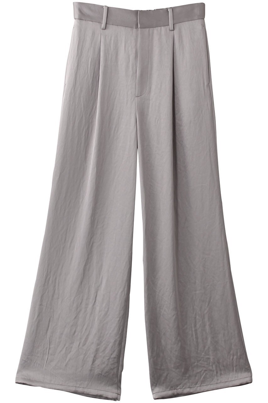 【プルミエ アロンディスモン/1er Arrondissement】のサテン裾ドロストパンツ 人気、トレンドファッション・服の通販 founy(ファニー) 　ファッション　Fashion　レディースファッション　Fashion for Women　パンツ　Pants & Trousers　サテン　Satin, Glossy Fabric　ドレープ　Drape, Draping Fabric　エレガント 上品　Elegant　夏　Summer　春　Spring　S/S・春夏　SS, Spring/Summer, Warm Season　 other-1|ID: prp329100004372595 ipo3291000000032927615