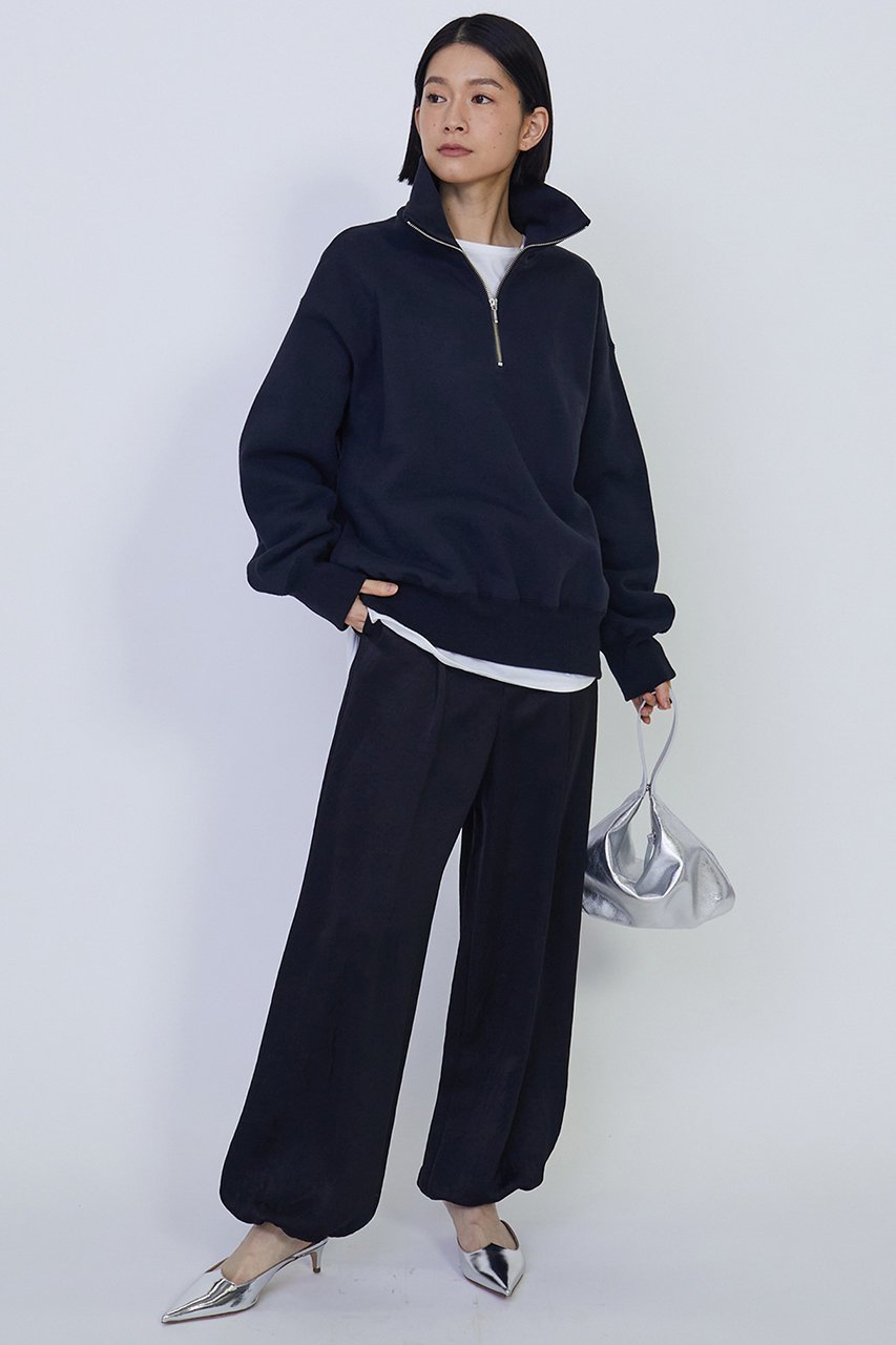 【プルミエ アロンディスモン/1er Arrondissement】のサテン裾ドロストパンツ 人気、トレンドファッション・服の通販 founy(ファニー) 　ファッション　Fashion　レディースファッション　Fashion for Women　パンツ　Pants & Trousers　サテン　Satin, Glossy Fabric　ドレープ　Drape, Draping Fabric　エレガント 上品　Elegant　夏　Summer　春　Spring　S/S・春夏　SS, Spring/Summer, Warm Season　other-7|ID: prp329100004372595 ipo3291000000032927673