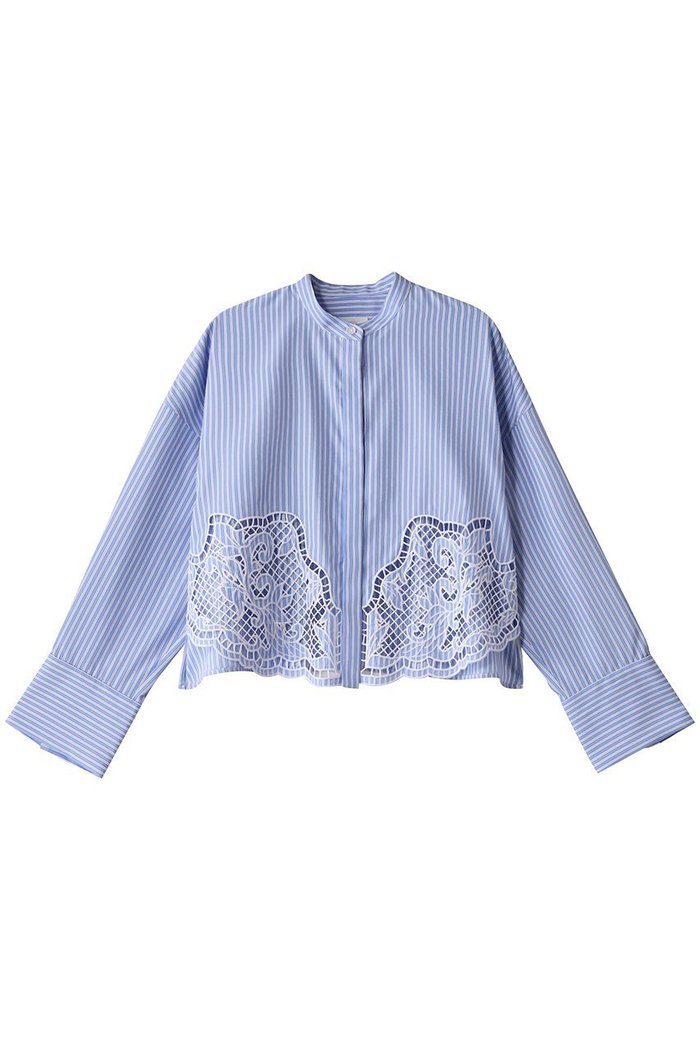 【アルアバイル/allureville】のエンブロイダリーポイントシャツ インテリア・キッズ・メンズ・レディースファッション・服の通販 founy(ファニー) https://founy.com/ ファッション Fashion レディースファッション WOMEN トップス・カットソー Tops/Tshirt シャツ/ブラウス Shirts/Blouses おすすめ Recommend ショート Short スポーティ Sporty スリーブ Sleeve トレンド Trend バランス Balance フロント Front メッシュ Mesh ロング Long ワイド Wide |ID: prp329100004372597 ipo3291000000030558346