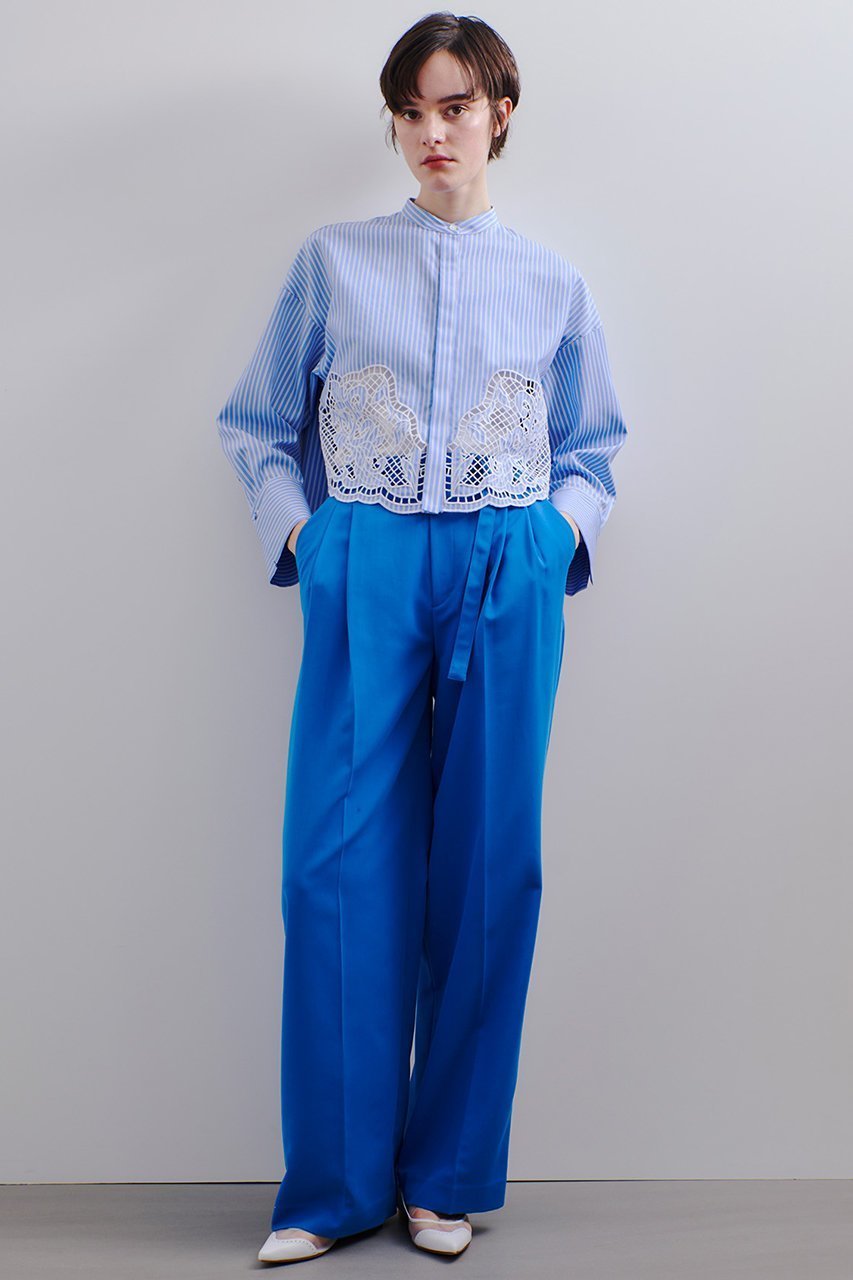 【アルアバイル/allureville】のCRISPYカルゼタックパンツ 人気、トレンドファッション・服の通販 founy(ファニー) 　ファッション　Fashion　レディースファッション　Fashion for Women　パンツ　Pants & Trousers　センター　Center, Center Line　再入荷　Restock / Back in Stock　other-5|ID: prp329100004372598 ipo3291000000032707848