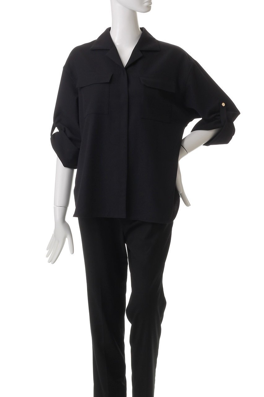 【アルアバイル/allureville】のカルゼターンバックシャツ 人気、トレンドファッション・服の通販 founy(ファニー) 　ファッション　Fashion　レディースファッション　WOMEN　トップス・カットソー　Tops/Tshirt　シャツ/ブラウス　Shirts/Blouses　バッグ　Bag　シンプル　Simple　スリーブ　Sleeve　ベーシック　Basic　ロング　Long　羽織　Haori　other-6|ID: prp329100004372599 ipo3291000000031336890