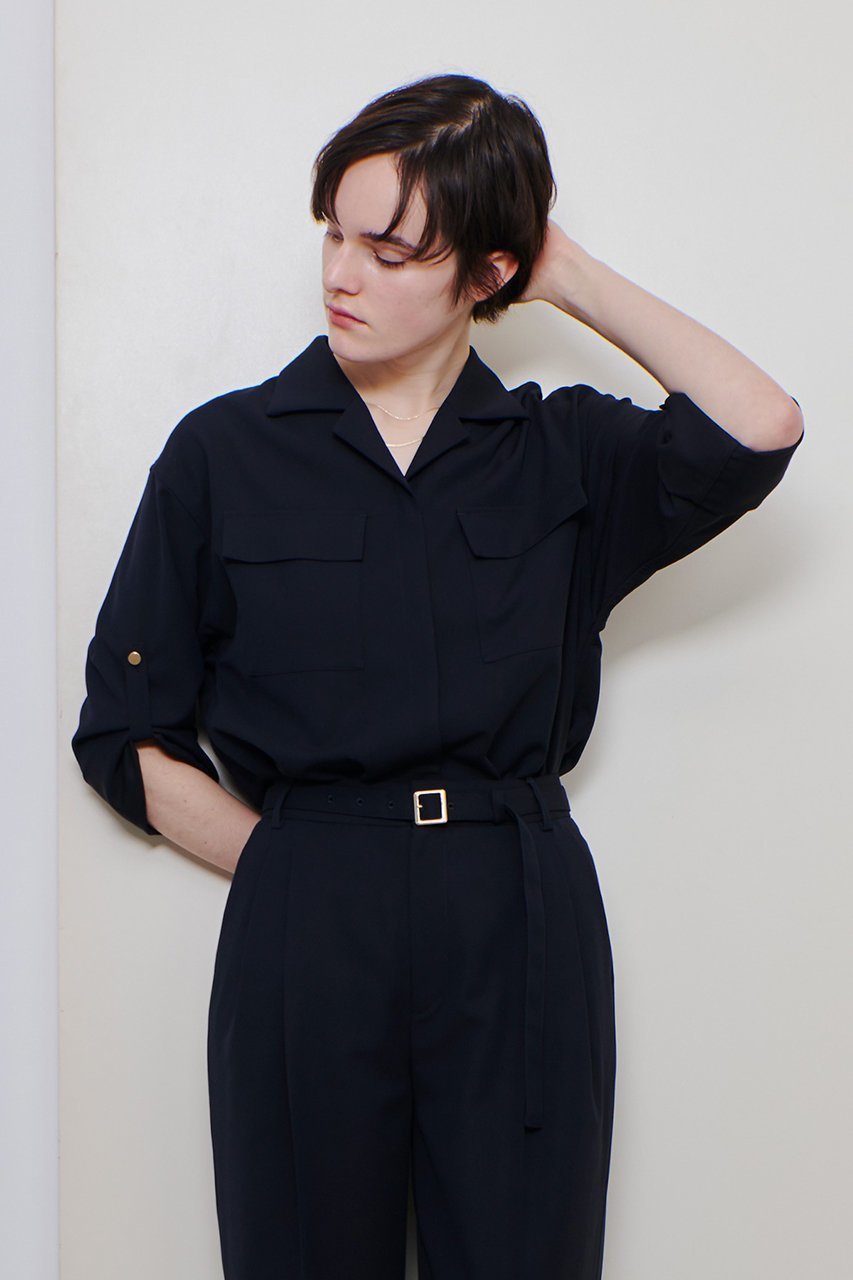 【アルアバイル/allureville】のカルゼターンバックシャツ 人気、トレンドファッション・服の通販 founy(ファニー) 　ファッション　Fashion　レディースファッション　WOMEN　トップス・カットソー　Tops/Tshirt　シャツ/ブラウス　Shirts/Blouses　バッグ　Bag　シンプル　Simple　スリーブ　Sleeve　ベーシック　Basic　ロング　Long　羽織　Haori　other-7|ID: prp329100004372599 ipo3291000000031336891