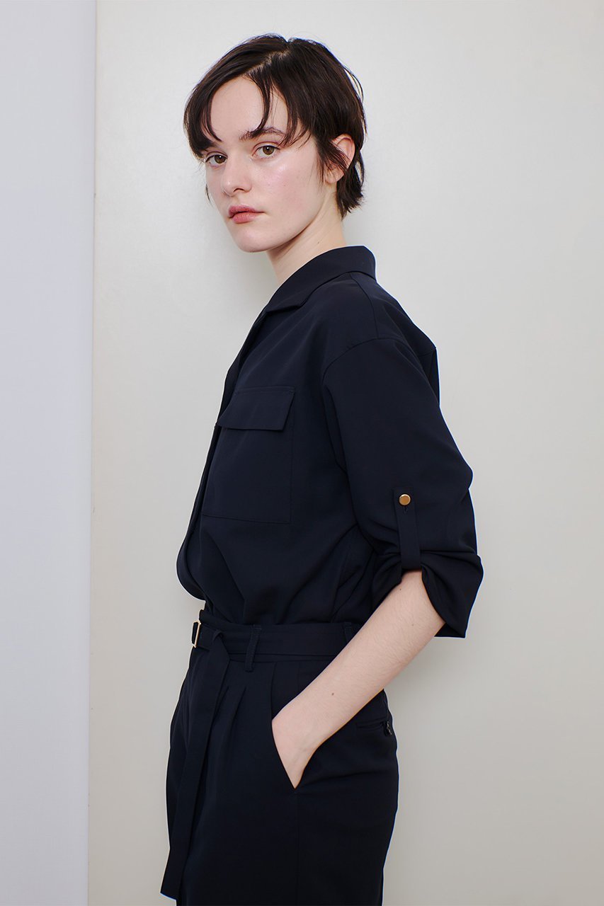 【アルアバイル/allureville】のカルゼターンバックシャツ 人気、トレンドファッション・服の通販 founy(ファニー) 　ファッション　Fashion　レディースファッション　WOMEN　トップス・カットソー　Tops/Tshirt　シャツ/ブラウス　Shirts/Blouses　バッグ　Bag　シンプル　Simple　スリーブ　Sleeve　ベーシック　Basic　ロング　Long　羽織　Haori　other-8|ID: prp329100004372599 ipo3291000000031336893