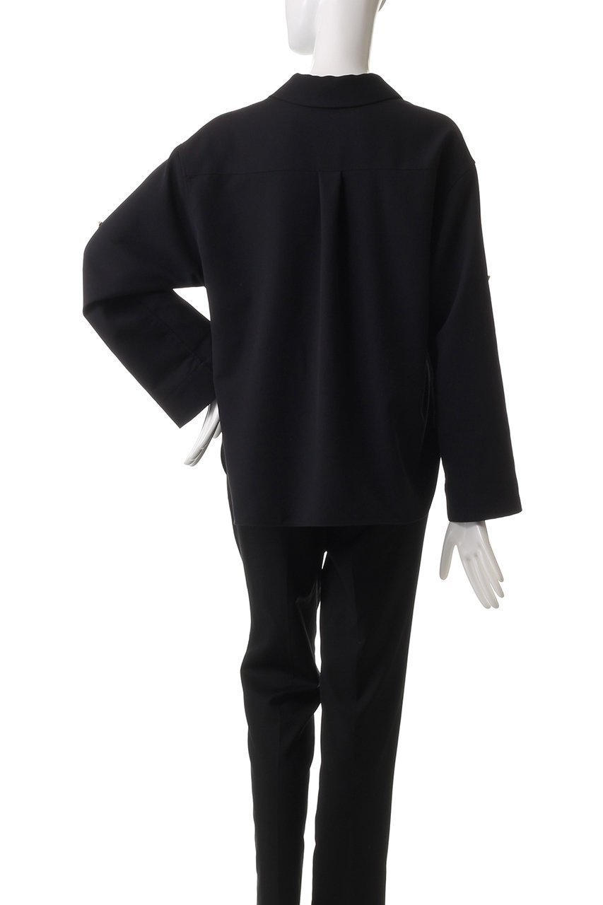 【アルアバイル/allureville】のカルゼターンバックシャツ 人気、トレンドファッション・服の通販 founy(ファニー) 　ファッション　Fashion　レディースファッション　Fashion for Women　トップス・カットソー　Cut & Sew Tops　シャツ・ブラウス・オフィスカジュアル　Elegant Blouses & Button-Ups　バッグ　Bags　シンプル　Simple, Minimal　スリーブ　Sleeve, Long Sleeve / Short Sleeve　ベーシック　Basic, Essential　ロング　Long, Long-Length　羽織　Haori, Light Jacket　other-4|ID: prp329100004372599 ipo3291000000032707859