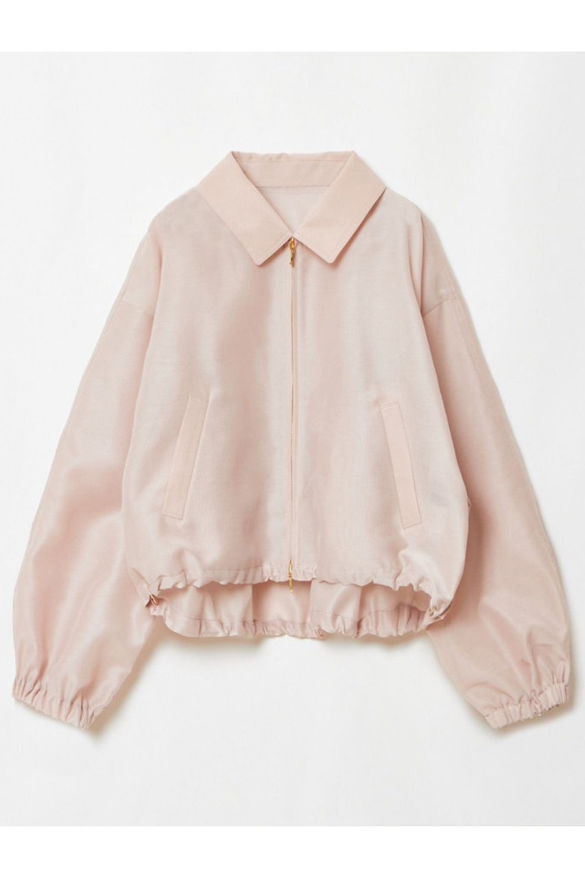 【アルアバイル/allureville】のオーガンジーステンカラーブルゾン インテリア・キッズ・メンズ・レディースファッション・服の通販 founy(ファニー) 　ファッション　Fashion　レディースファッション　Fashion for Women　アウター　Coat / Outerwear Collection　レディースジャケット・軽アウター　Jackets　ブルゾンジャケット・スポーティアウター　Blouson Jackets　ギャザー　Gathered, Ruffled　シアー　Sheer, See-Through　ジャケット　Jacket, Outerwear　スピンドル　Spindle, Drawcord　ブルゾン　Blouson, Bomber Jacket　エレガント 上品　Elegant　再入荷　Restock / Back in Stock　春　Spring　ピンク|ID: prp329100004372601 ipo3291000000032705452